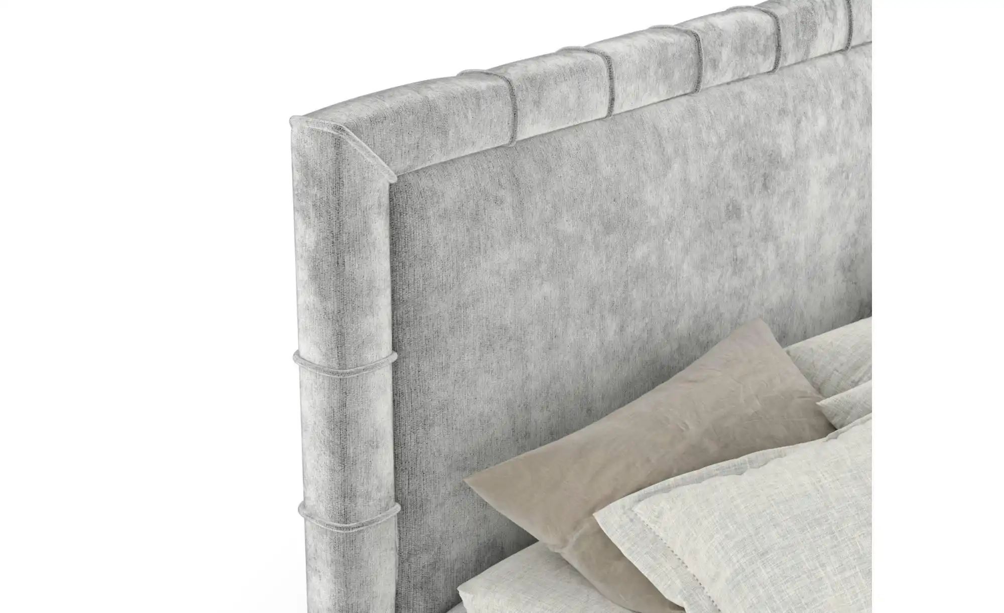 Boxspringbett mit Stauraum   ¦ grau ¦ Maße (cm): B: 207 H: 123 Betten > Kom günstig online kaufen