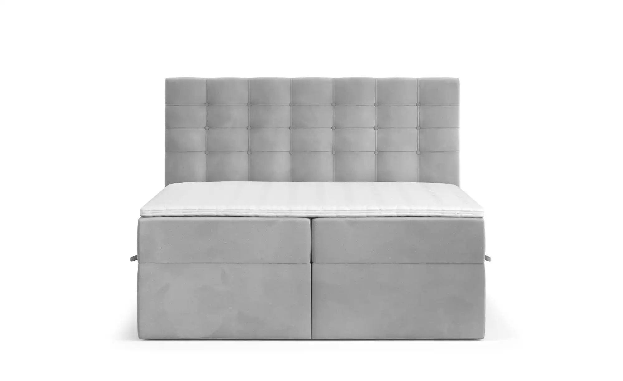 Boxspringbett mit Stauraum   ¦ grau ¦ Maße (cm): B: 122 H: 120 Betten > Kom günstig online kaufen