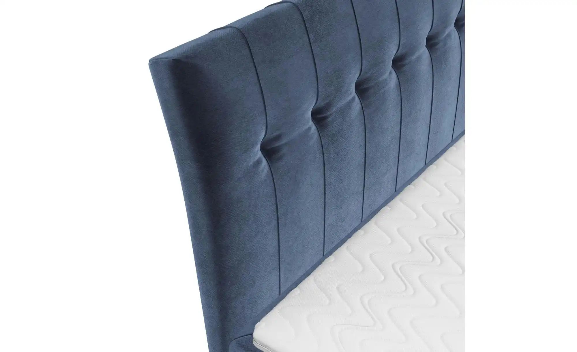 Boxspringbett   ¦ blau ¦ Maße (cm): B: 162 H: 120 Betten > Komfortbetten - günstig online kaufen