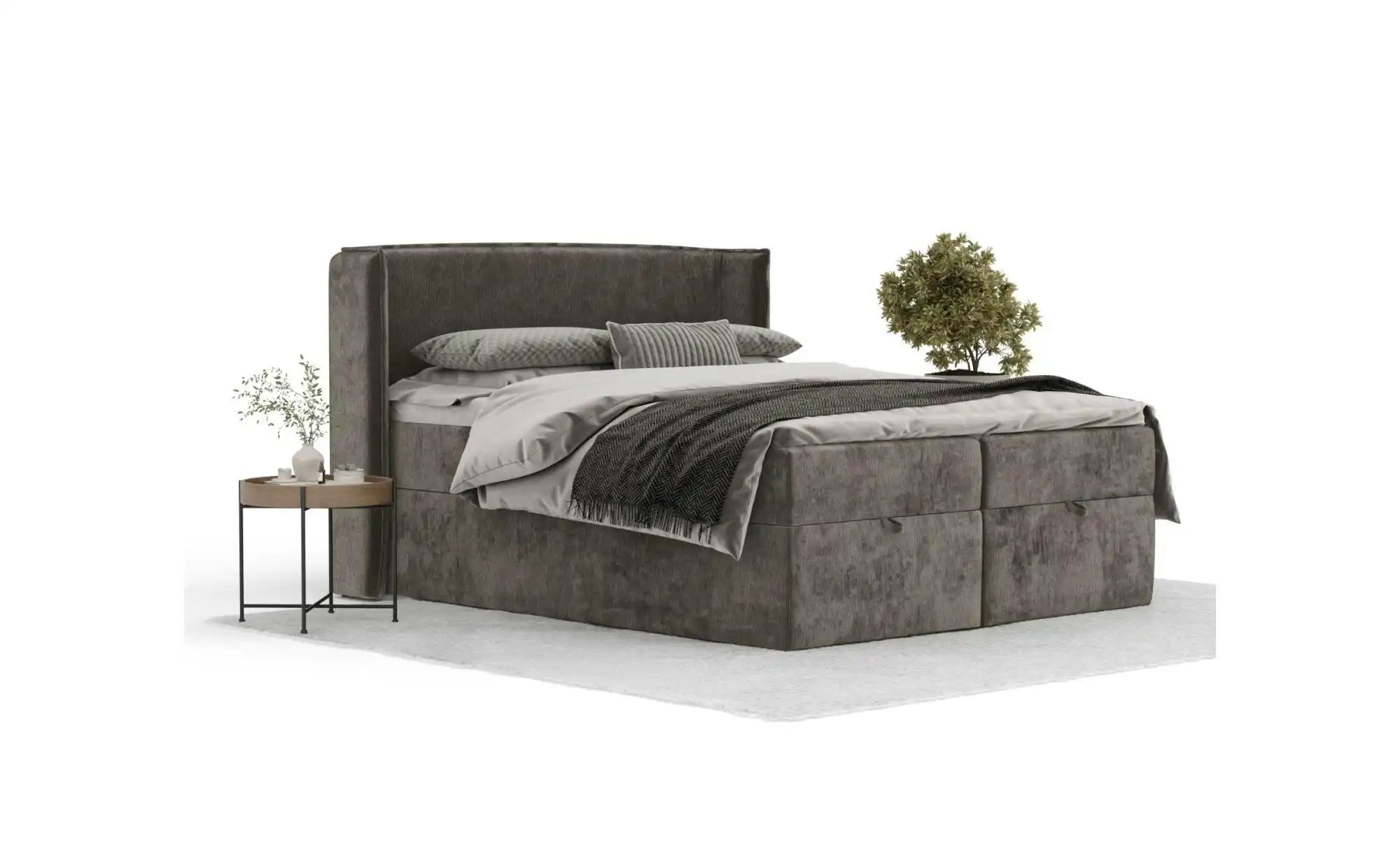 Boxspringbett mit Stauraum   ¦ braun ¦ Maße (cm): B: 178 H: 117 Betten > Ko günstig online kaufen