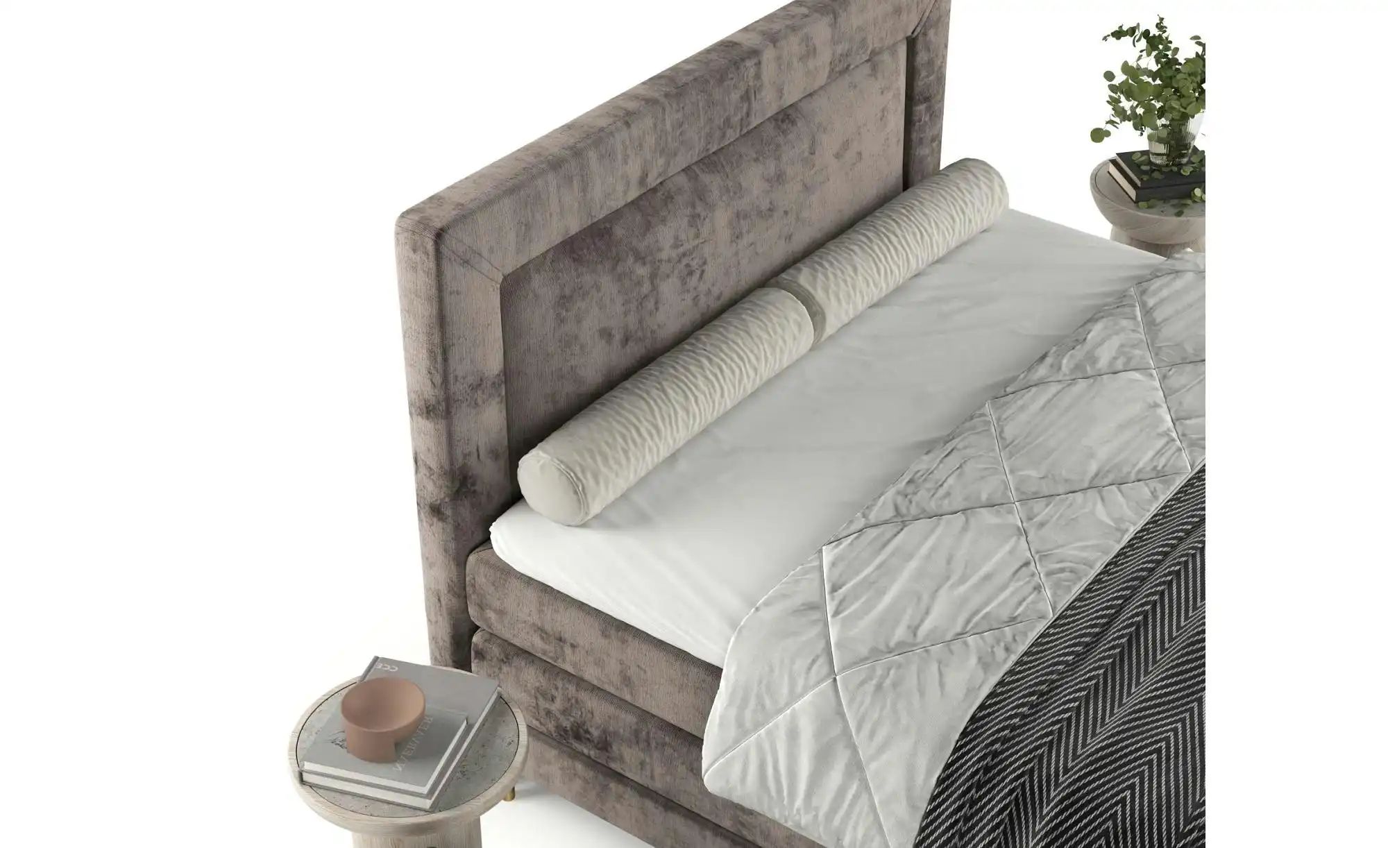 Boxspringbett   ¦ braun ¦ Maße (cm): B: 182 H: 123 Betten > Komfortbetten - günstig online kaufen