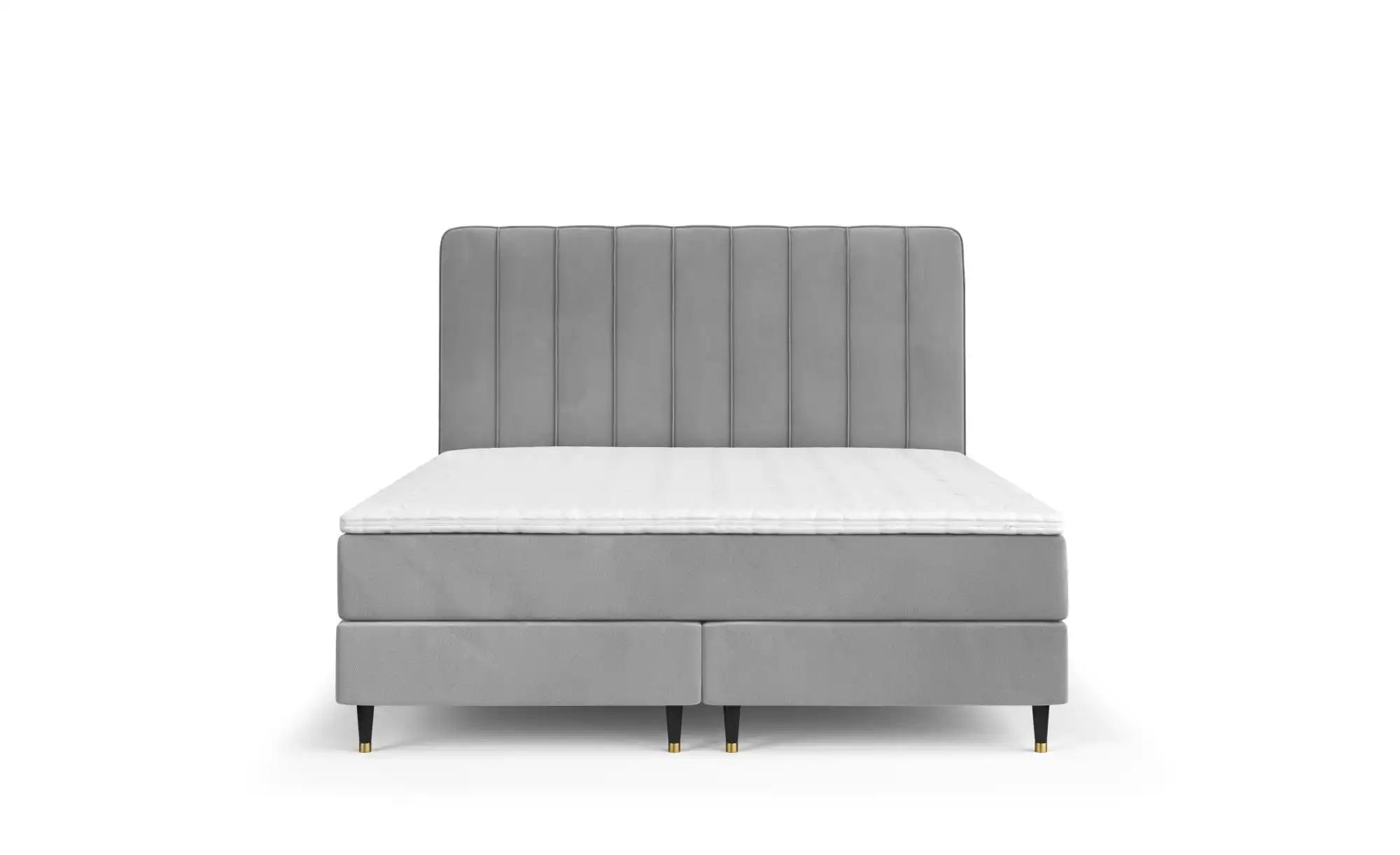 Boxspringbett   ¦ grau ¦ Maße (cm): B: 142 H: 120 Betten > Komfortbetten - günstig online kaufen