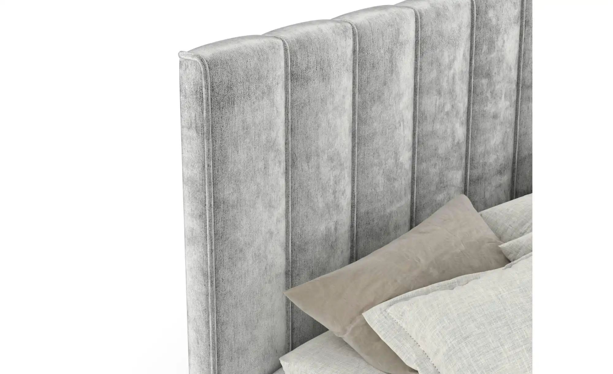 Boxspringbett mit Stauraum   ¦ grau ¦ Maße (cm): B: 205 H: 124 Betten > Kom günstig online kaufen