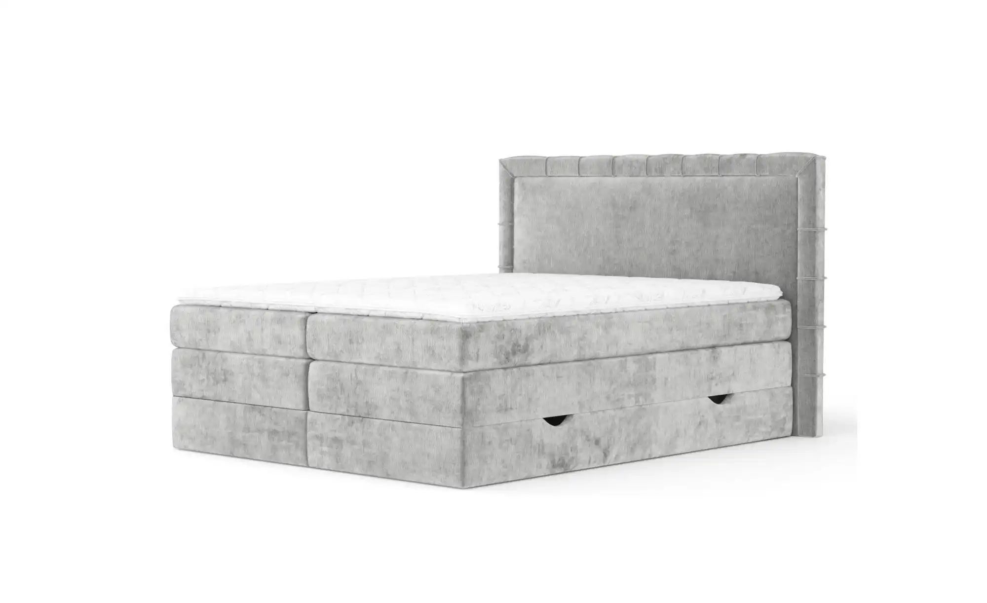 Boxspringbett mit Stauraum   ¦ grau ¦ Maße (cm): B: 207 H: 123 Betten > Kom günstig online kaufen