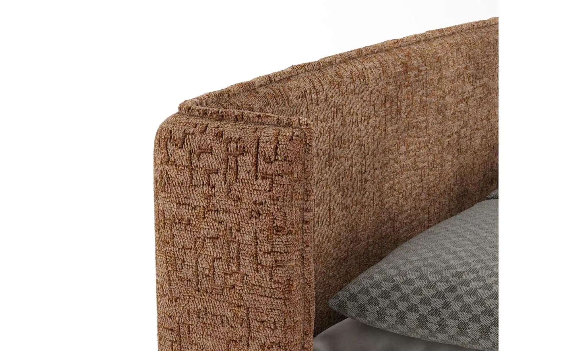 Boxspringbett mit Stauraum   ¦ orange ¦ Maße (cm): B: 158 H: 117 Betten > K günstig online kaufen
