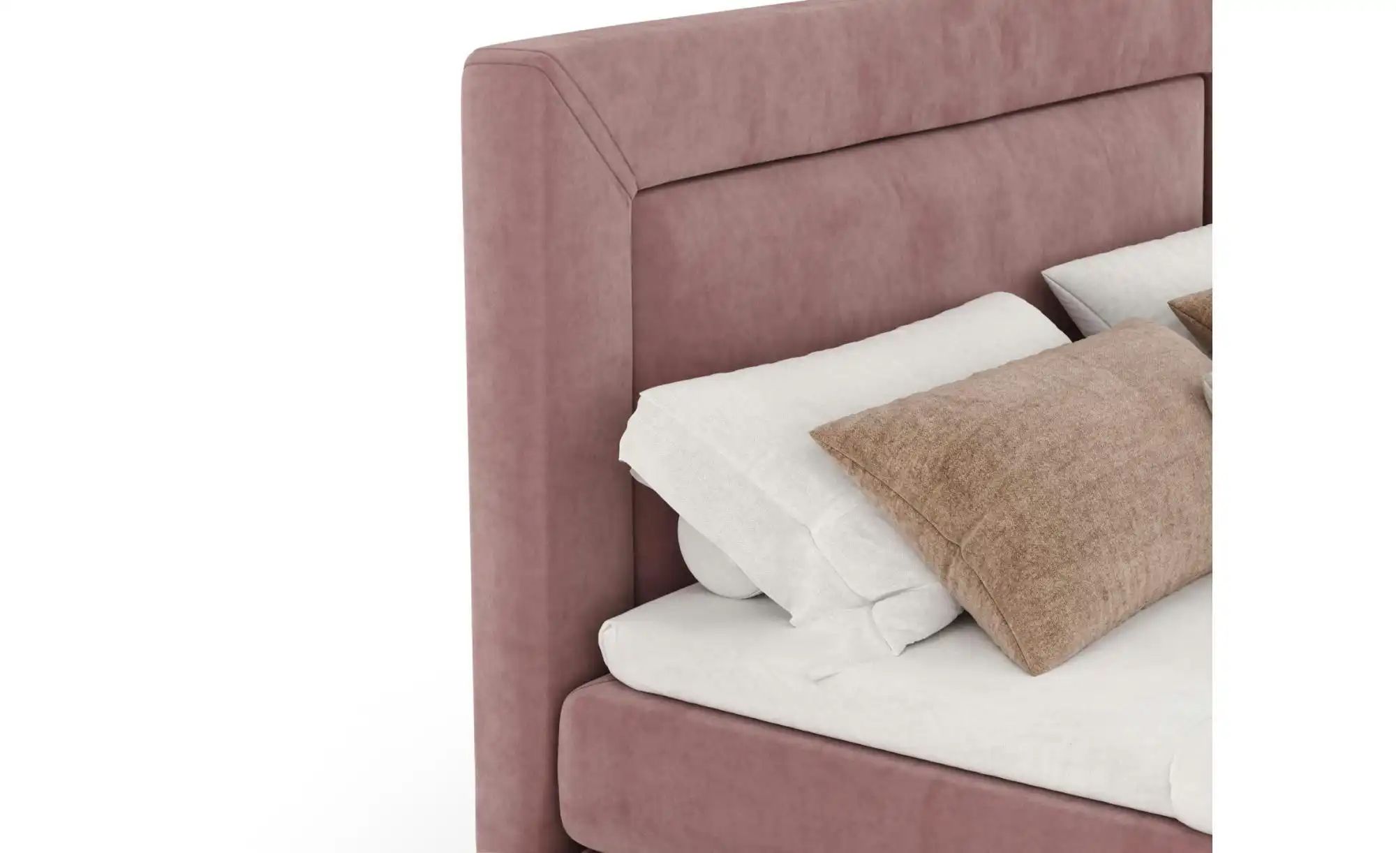 Boxspringbett   ¦ rosa/pink ¦ Maße (cm): B: 162 H: 123 Betten > Komfortbett günstig online kaufen