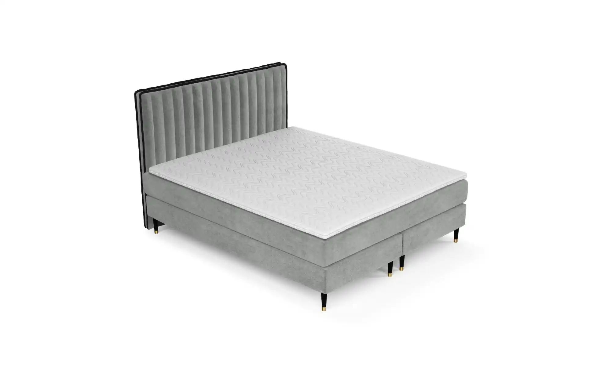 Boxspringbett   ¦ grau ¦ Maße (cm): B: 162 H: 120 Betten > Komfortbetten - günstig online kaufen