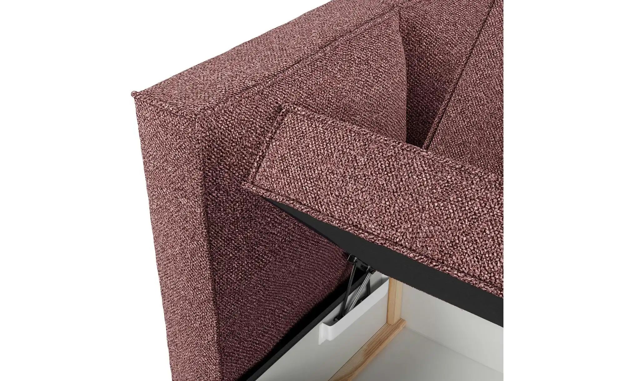 Boxspringbett   ¦ rosa/pink ¦ Maße (cm): B: 142 H: 103 Betten > Komfortbett günstig online kaufen