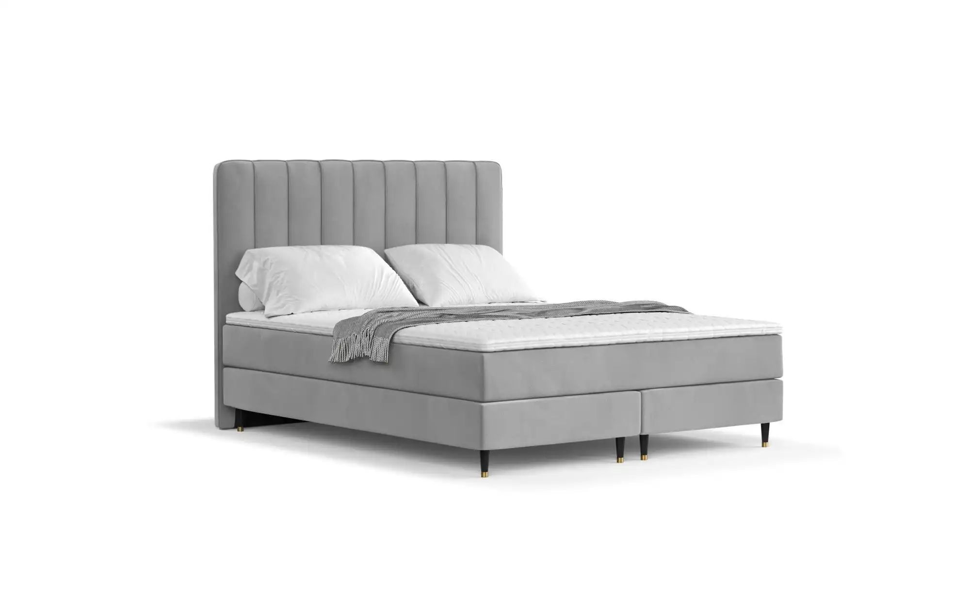Boxspringbett   ¦ grau ¦ Maße (cm): B: 142 H: 120 Betten > Komfortbetten - günstig online kaufen