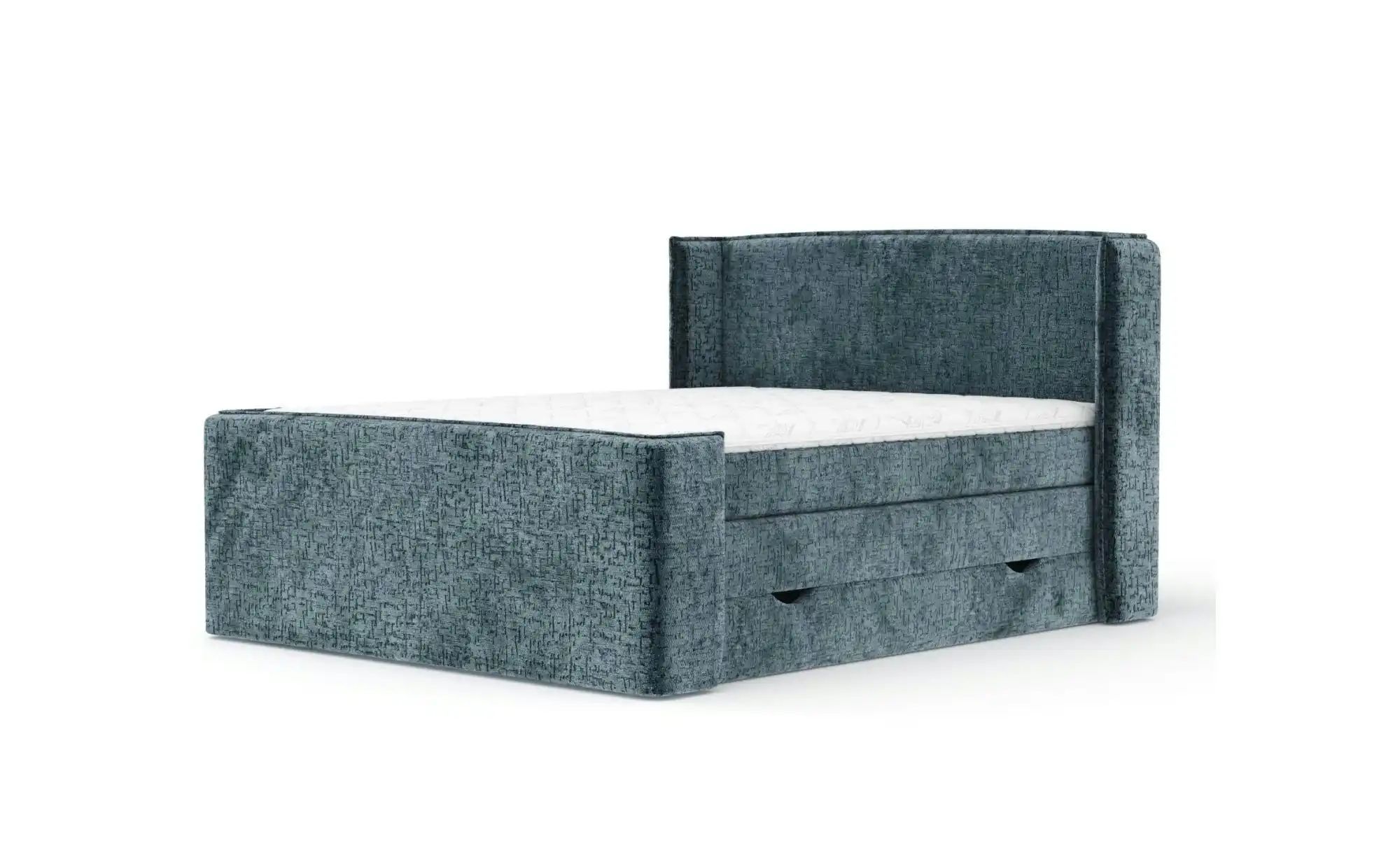 Boxspringbett mit Stauraum   ¦ blau ¦ Maße (cm): B: 198 H: 117 Betten > Kom günstig online kaufen