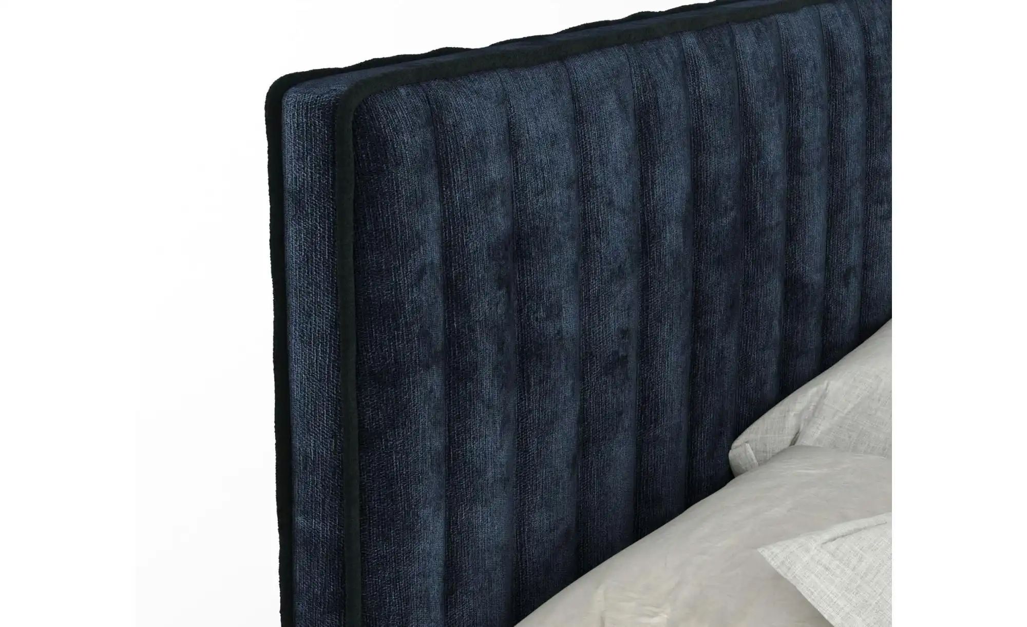Boxspringbett mit Stauraum   ¦ blau ¦ Maße (cm): B: 144 H: 120 Betten > Kom günstig online kaufen