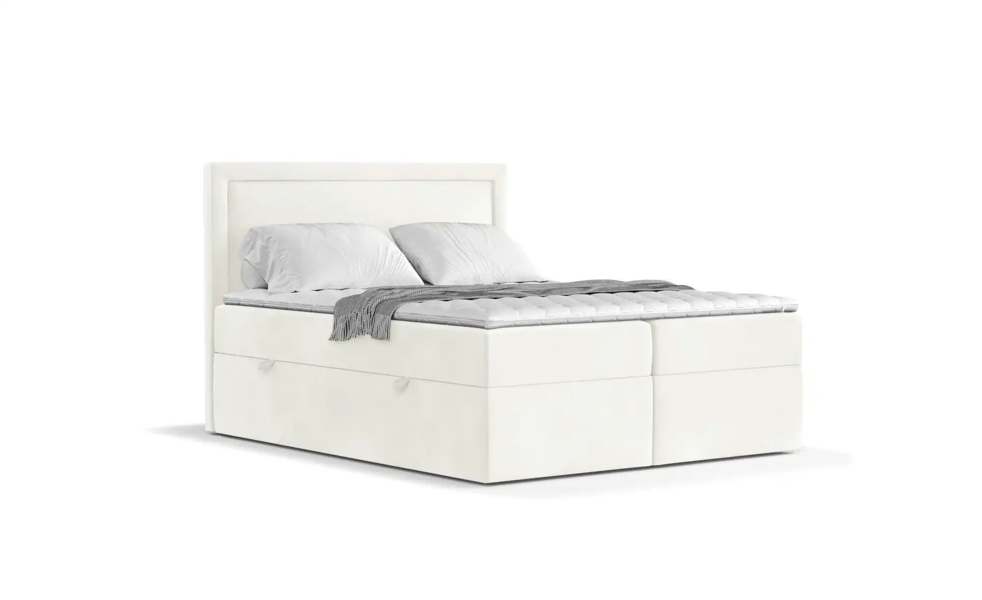 Boxspringbett mit Stauraum   ¦ creme ¦ Maße (cm): B: 202 H: 120 Betten > Ko günstig online kaufen