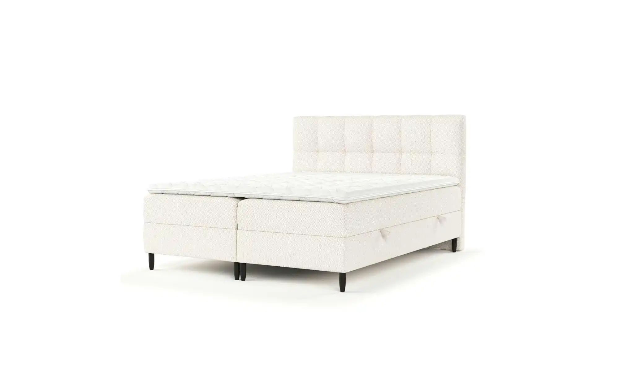 Boxspringbett mit Stauraum   ¦ creme ¦ Maße (cm): B: 142 H: 110 Betten > Ko günstig online kaufen