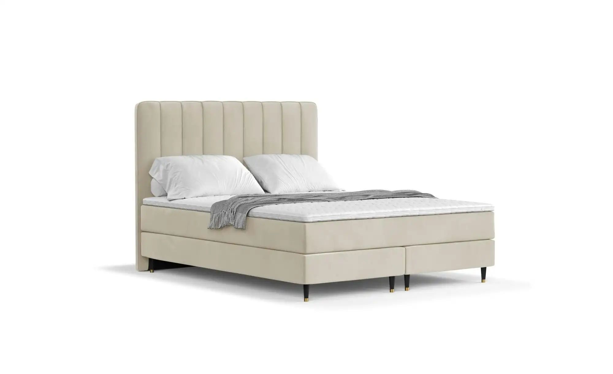 Boxspringbett   ¦ beige ¦ Maße (cm): B: 162 H: 120 Betten > Komfortbetten - günstig online kaufen
