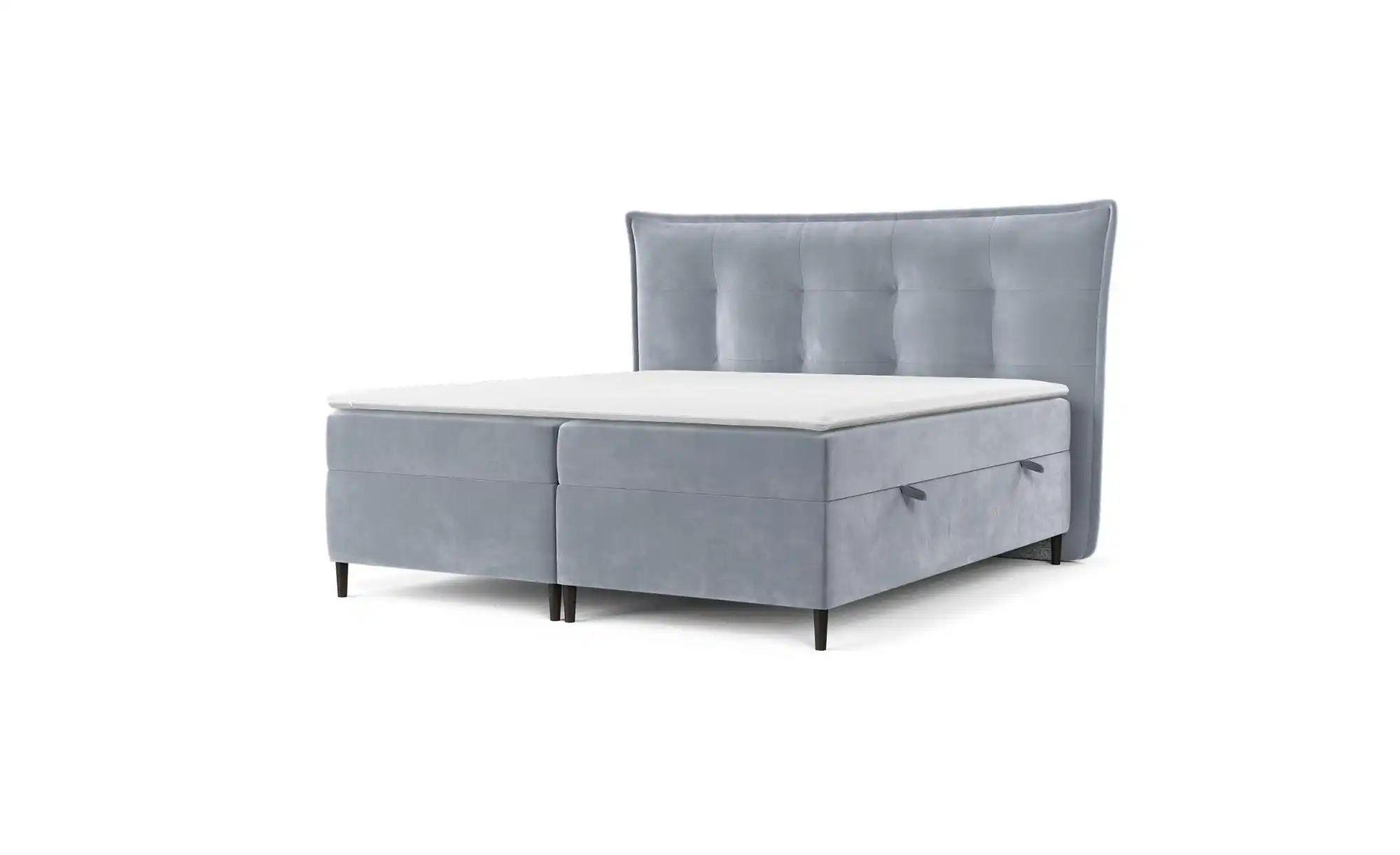 Boxspringbett mit Stauraum   ¦ blau ¦ Maße (cm): B: 233 H: 130 Betten > Kom günstig online kaufen