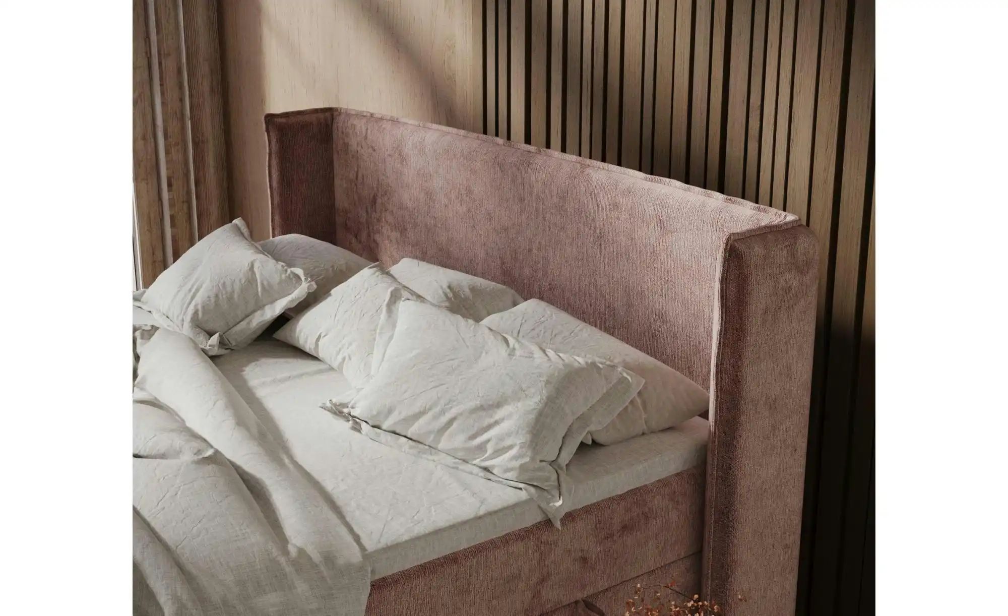 Boxspringbett mit Stauraum   ¦ rosa/pink ¦ Maße (cm): B: 218 H: 117 Betten günstig online kaufen