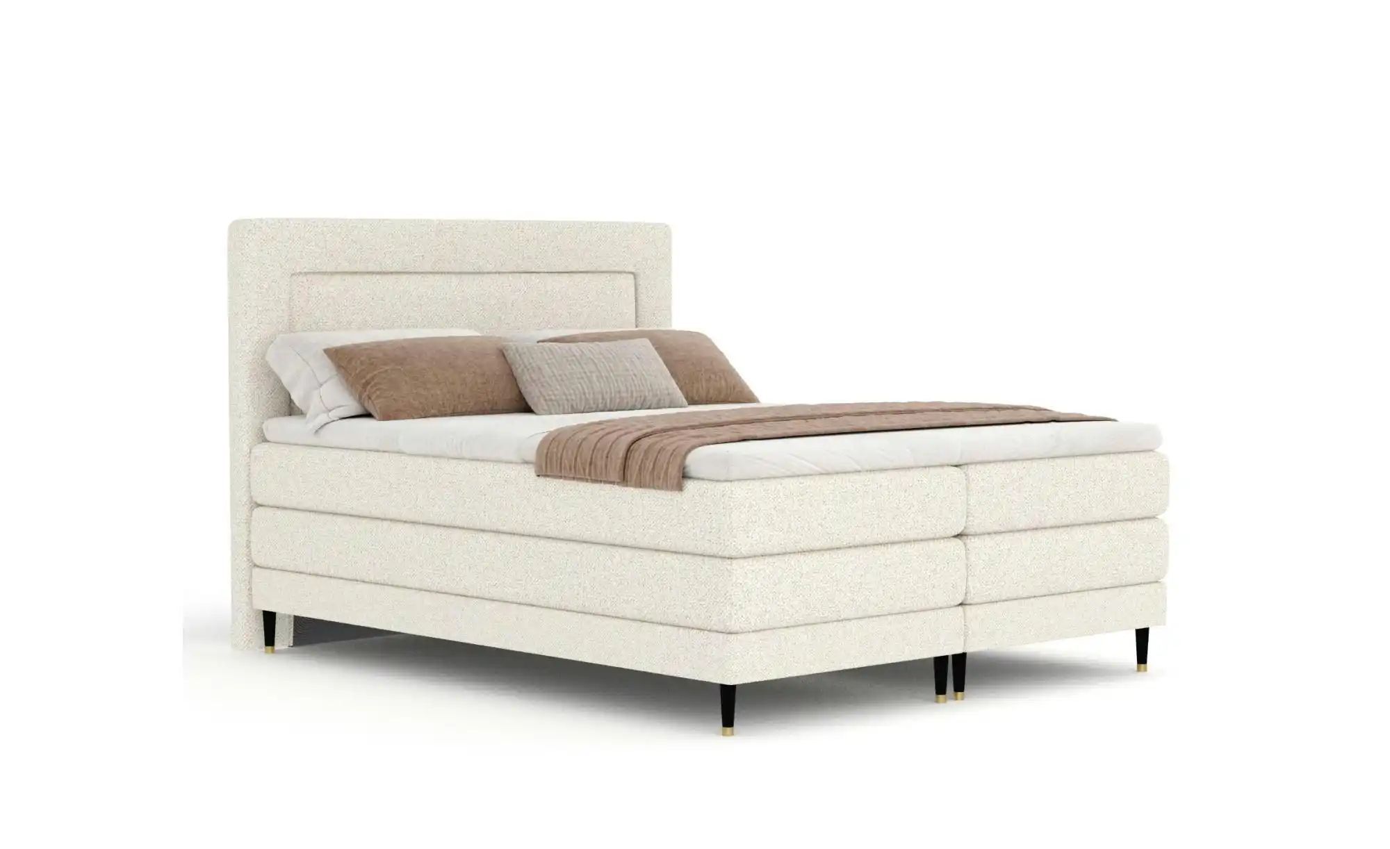 Boxspringbett   ¦ creme ¦ Maße (cm): B: 202 H: 123 Betten > Komfortbetten - günstig online kaufen