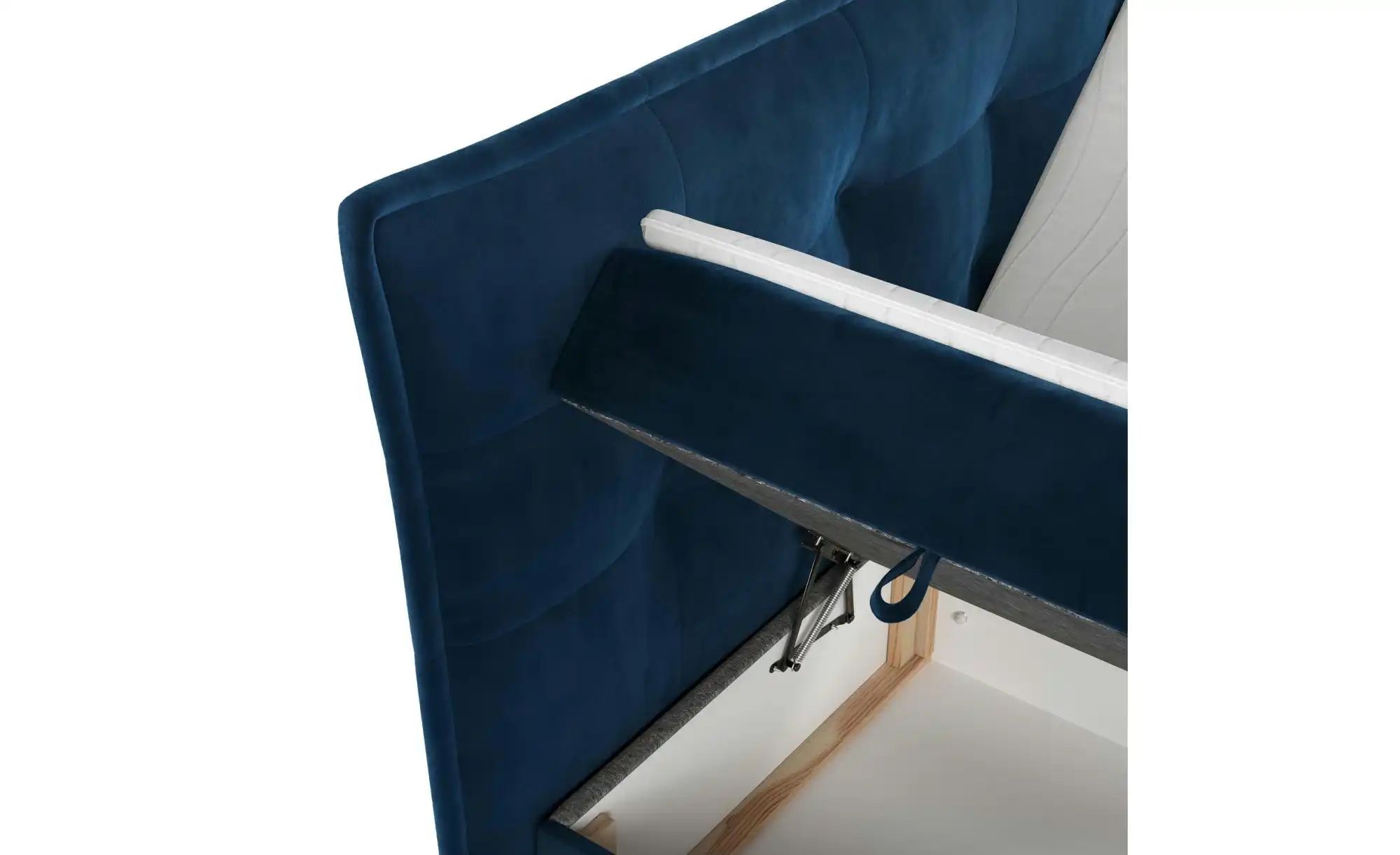Boxspringbett mit Stauraum   ¦ blau ¦ Maße (cm): B: 173 H: 130 Betten > Kom günstig online kaufen