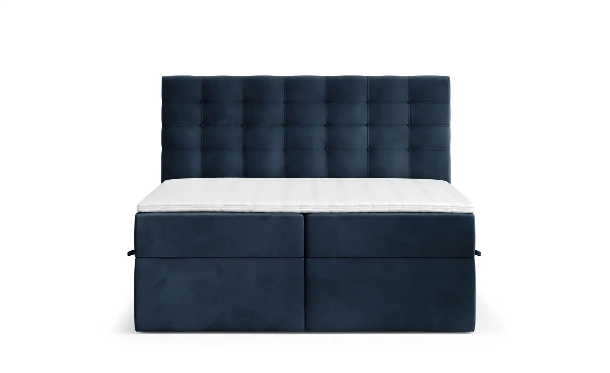 Boxspringbett mit Stauraum   ¦ blau ¦ Maße (cm): B: 122 H: 120 Betten > Kom günstig online kaufen