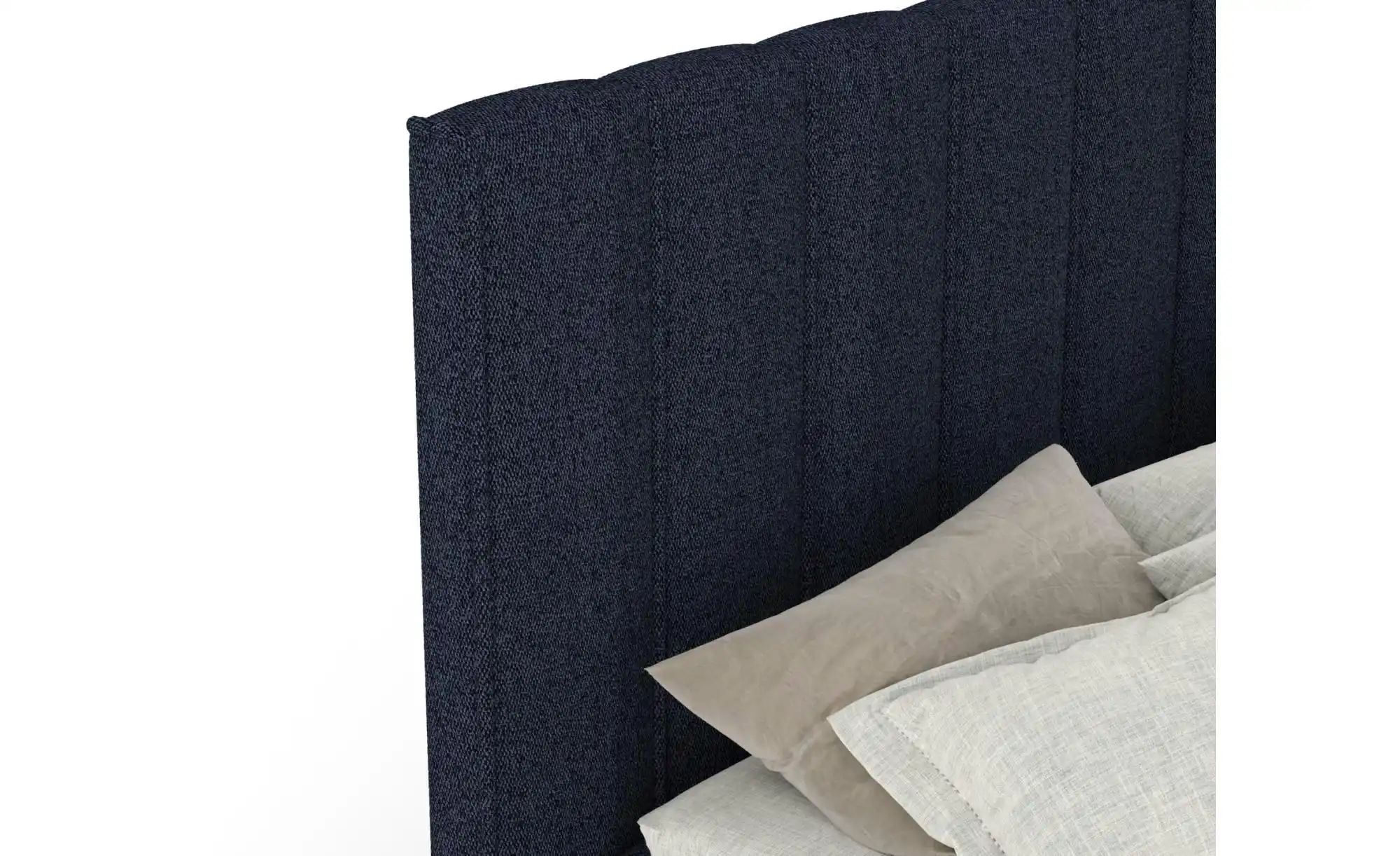 Boxspringbett mit Stauraum   ¦ blau ¦ Maße (cm): B: 165 H: 124 Betten > Kom günstig online kaufen