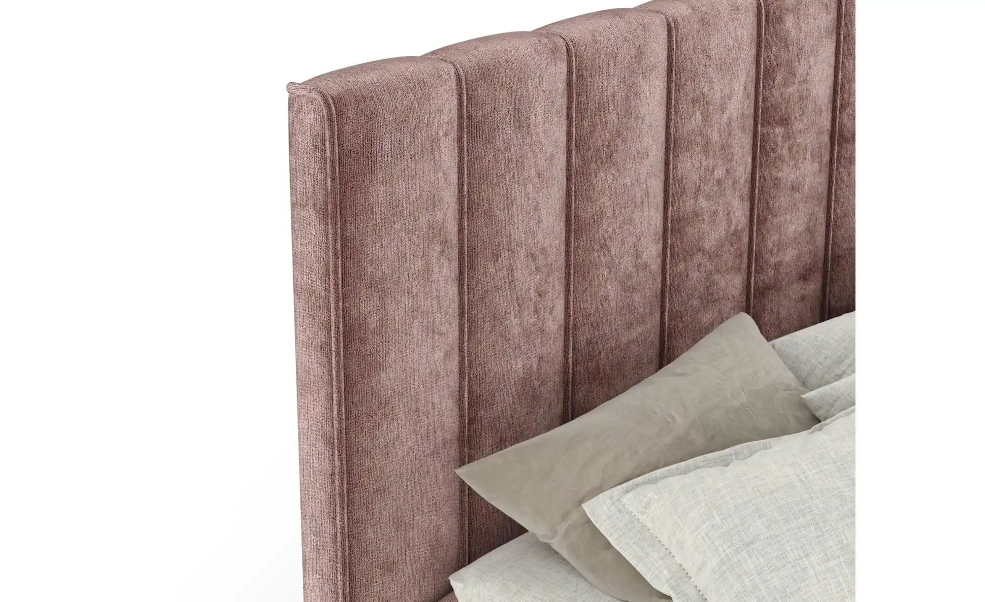 Boxspringbett mit Stauraum   ¦ rosa/pink ¦ Maße (cm): B: 185 H: 124 Betten günstig online kaufen