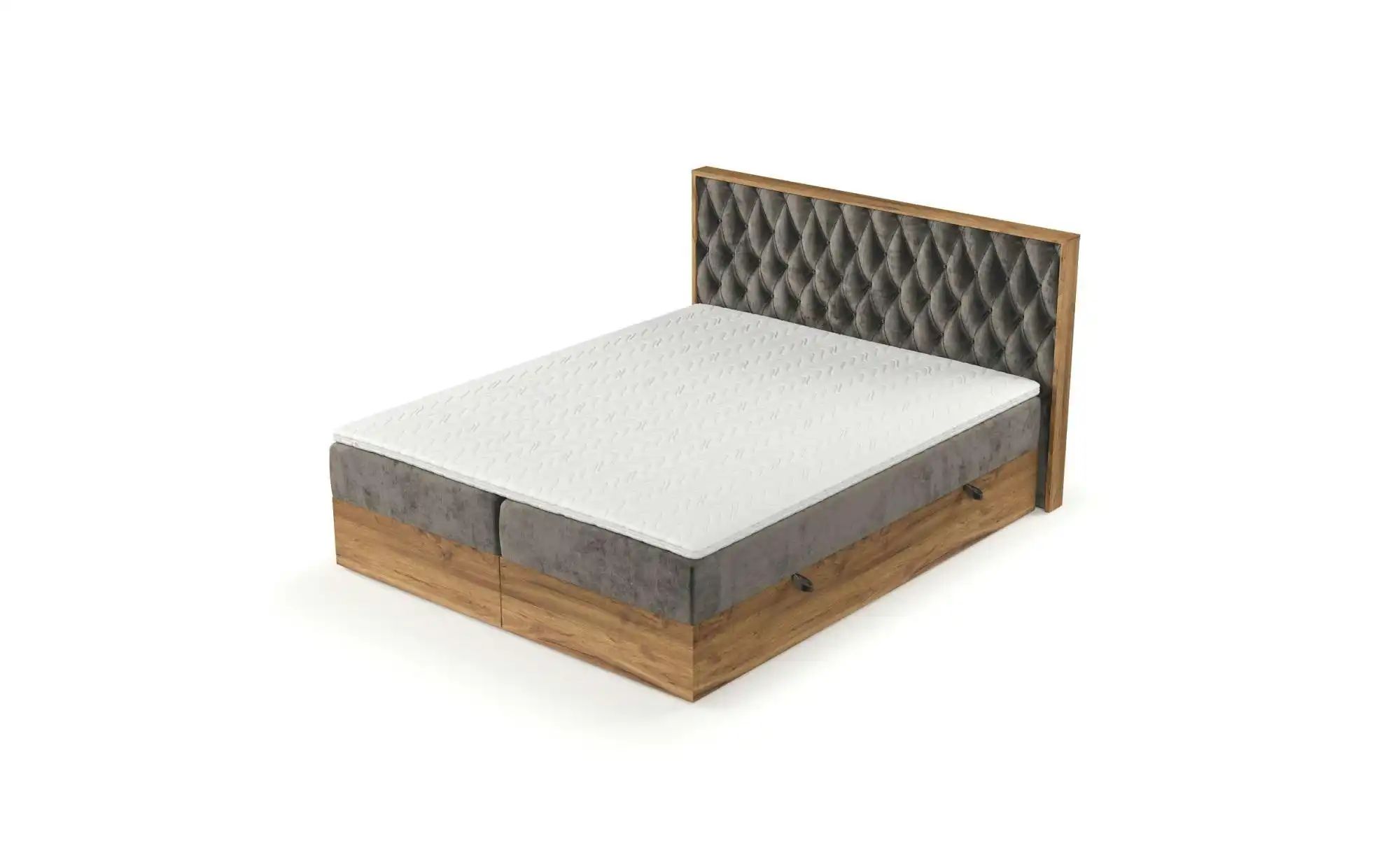 Boxspringbett mit Stauraum   ¦ braun ¦ Maße (cm): B: 209 H: 105 Betten > Bo günstig online kaufen