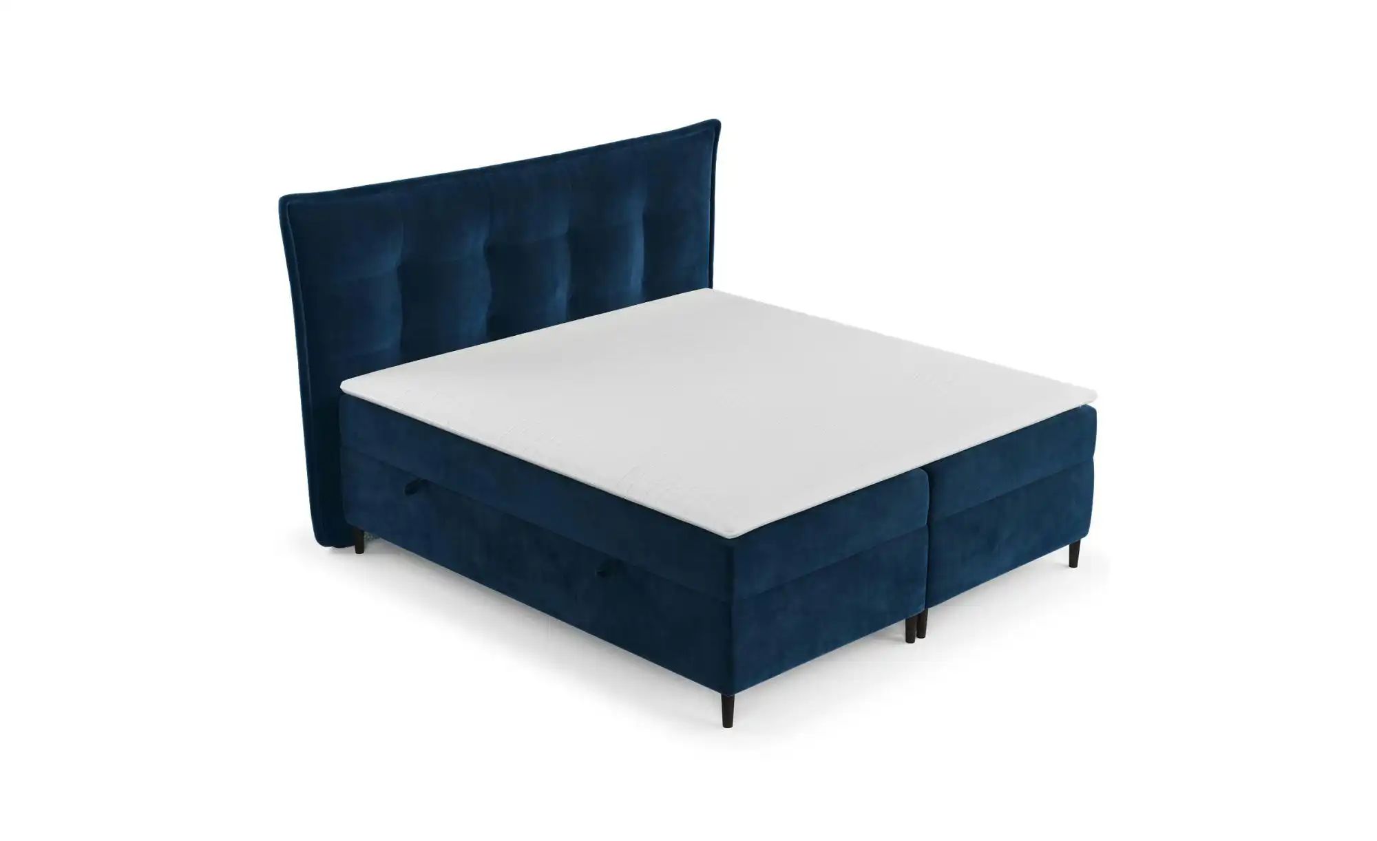 Boxspringbett mit Stauraum   ¦ blau ¦ Maße (cm): B: 193 H: 130 Betten > Kom günstig online kaufen