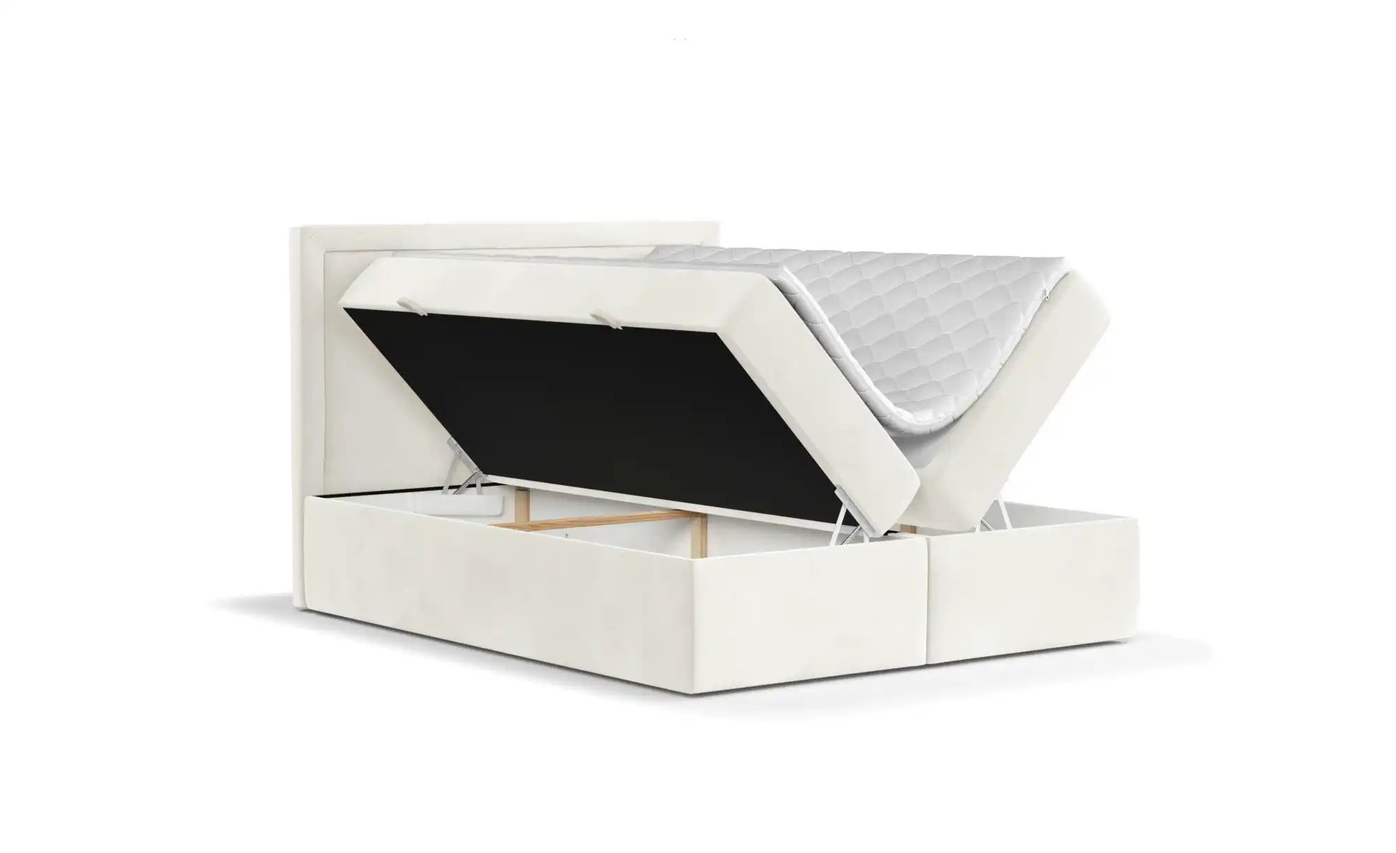 Boxspringbett mit Stauraum   ¦ creme ¦ Maße (cm): B: 182 H: 120 Betten > Ko günstig online kaufen