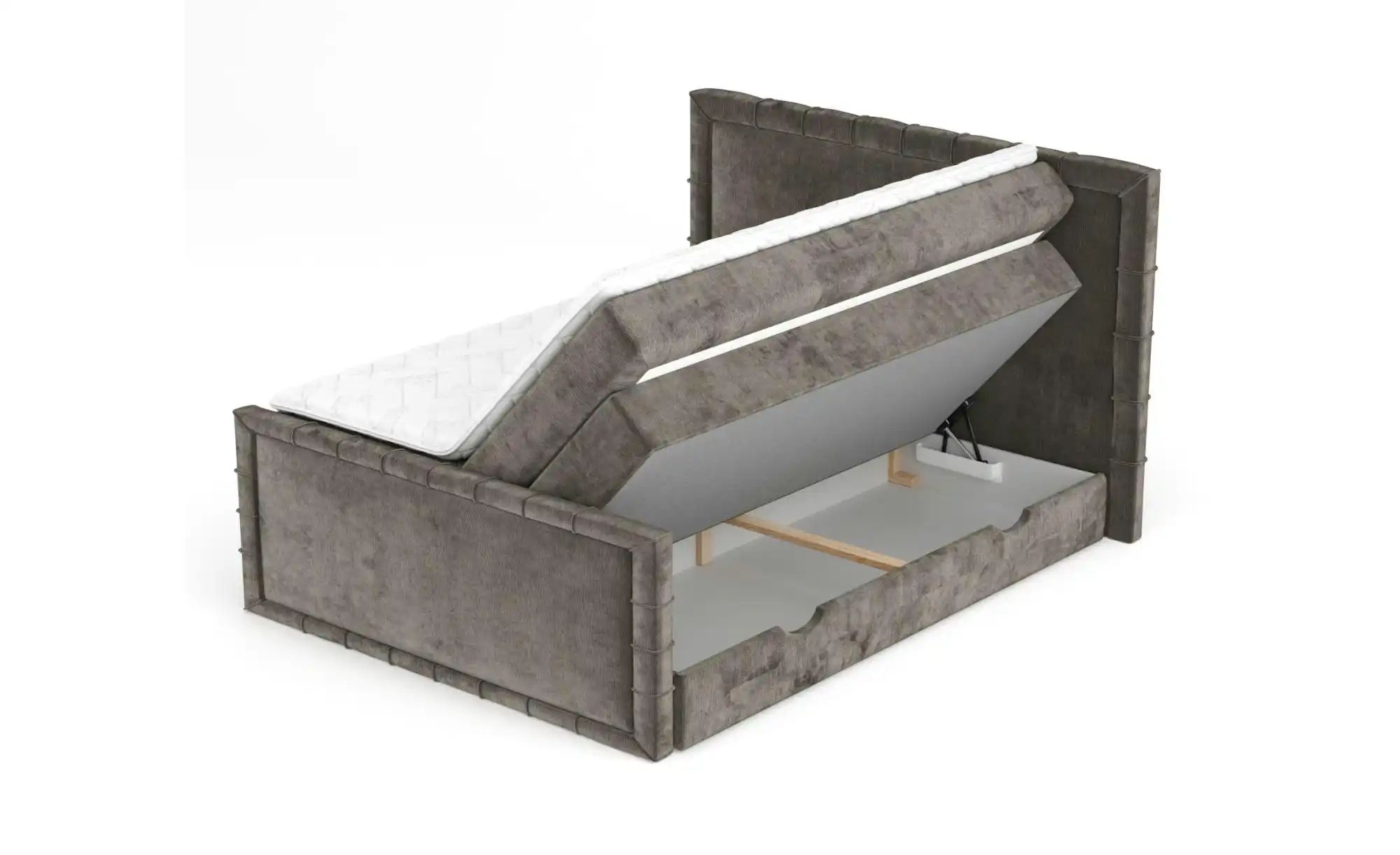 Boxspringbett mit Stauraum   ¦ braun ¦ Maße (cm): B: 227 H: 123 Betten > Ko günstig online kaufen