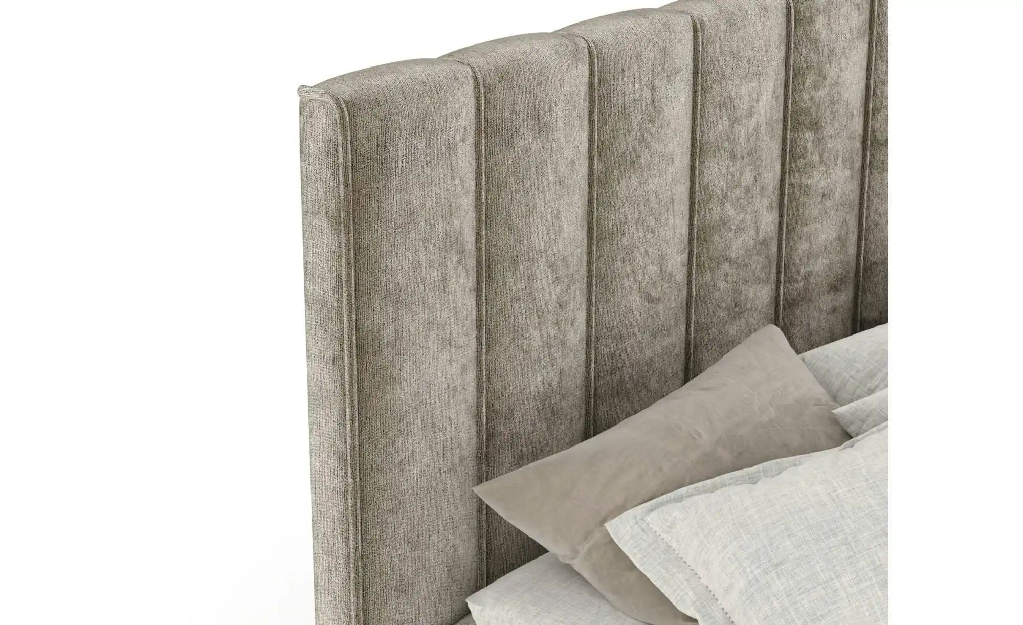 Boxspringbett mit Stauraum   ¦ beige ¦ Maße (cm): B: 185 H: 124 Betten > Ko günstig online kaufen