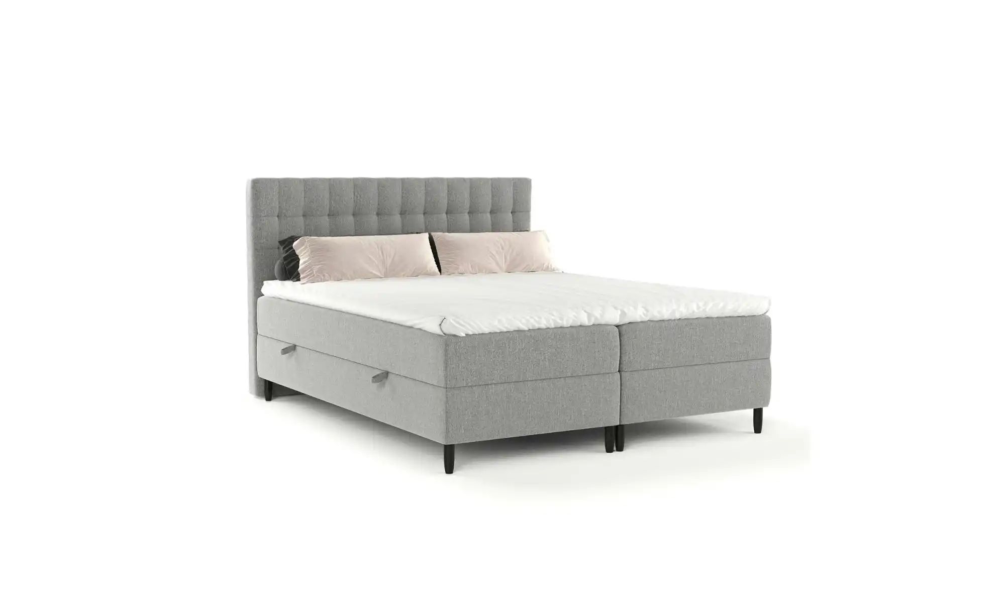 Boxspringbett mit Stauraum   ¦ grau ¦ Maße (cm): B: 182 H: 114 Betten > Kom günstig online kaufen