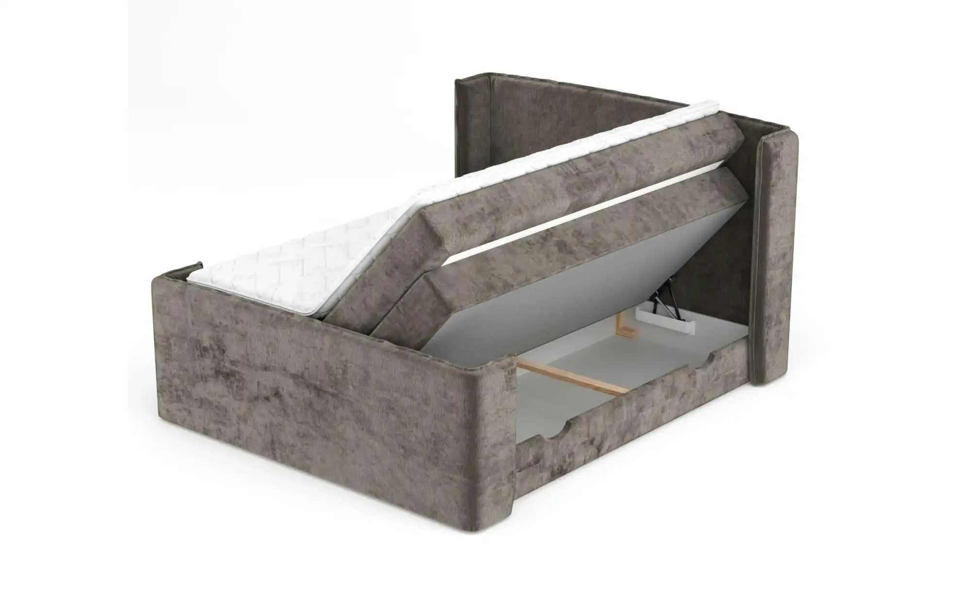 Boxspringbett mit Stauraum   ¦ braun ¦ Maße (cm): B: 178 H: 117 Betten > Ko günstig online kaufen