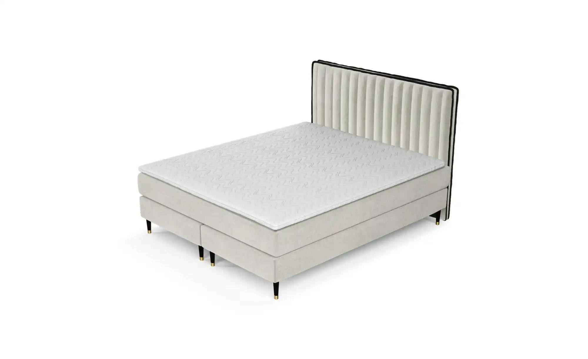 Boxspringbett   ¦ beige ¦ Maße (cm): B: 162 H: 120 Betten > Komfortbetten - günstig online kaufen