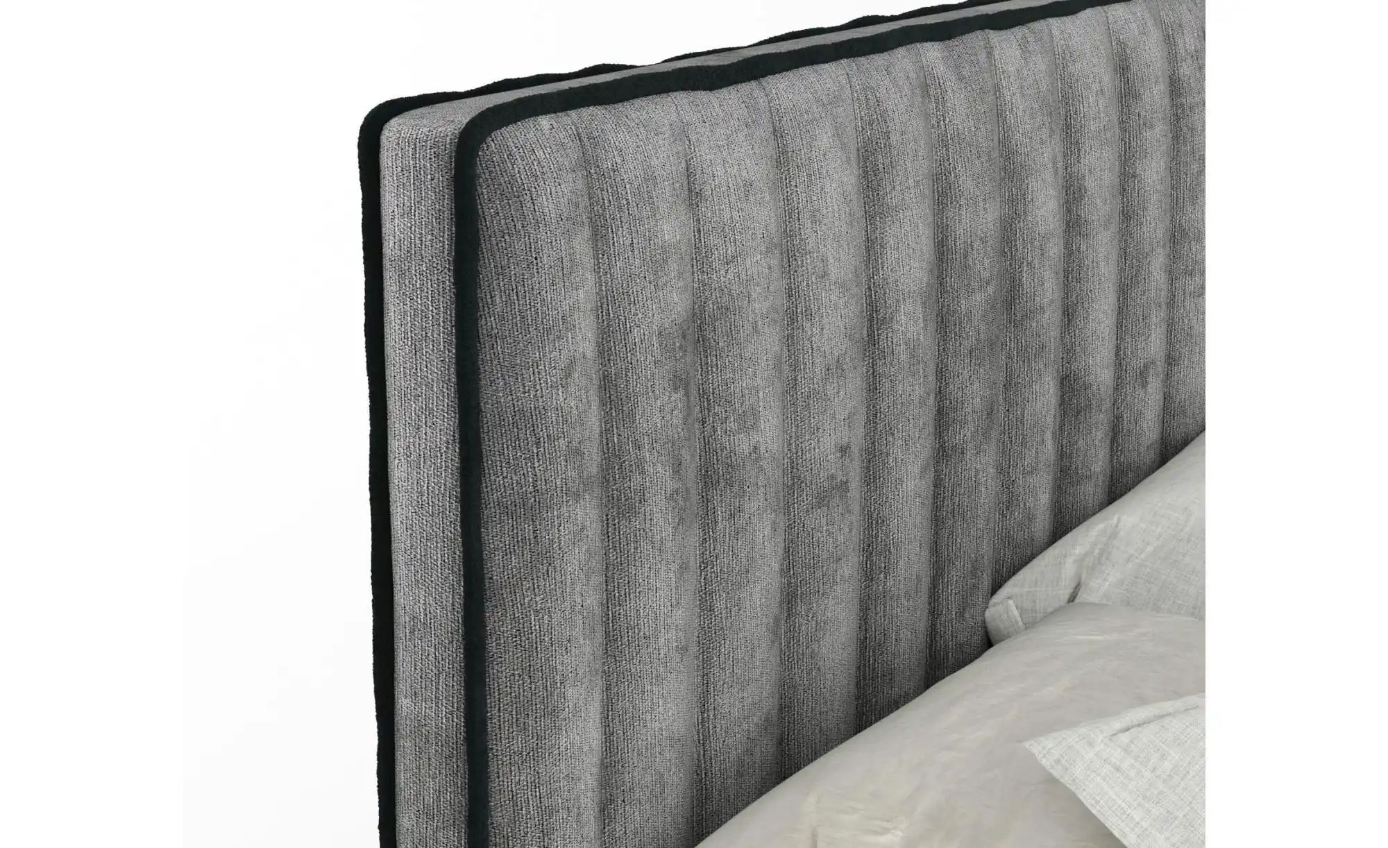 Boxspringbett mit Stauraum   ¦ grau ¦ Maße (cm): B: 204 H: 120 Betten > Kom günstig online kaufen