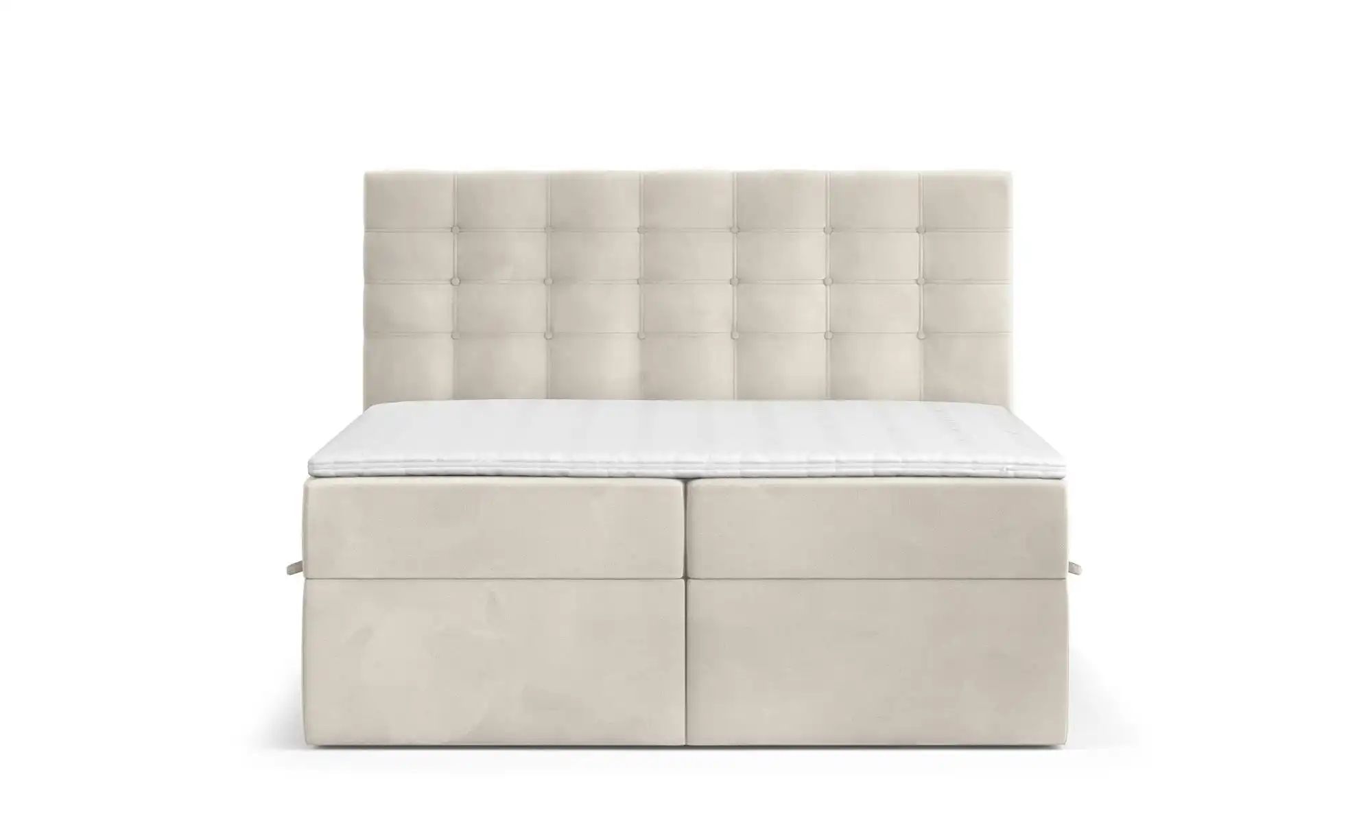 Boxspringbett mit Stauraum   ¦ beige ¦ Maße (cm): B: 162 H: 120 Betten > Ko günstig online kaufen