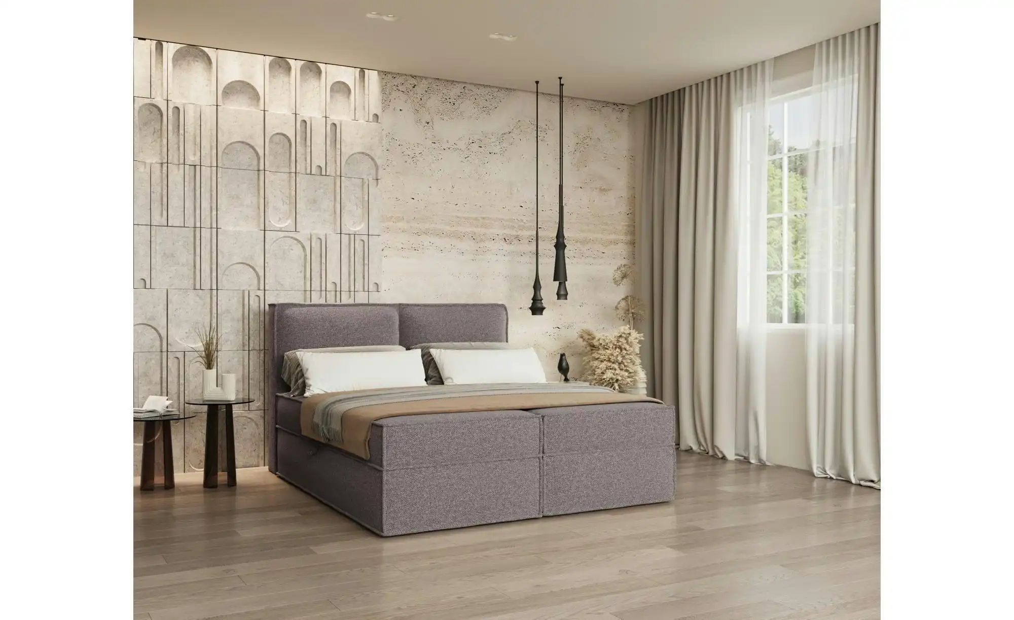 Boxspringbett   ¦ braun ¦ Maße (cm): B: 142 H: 103 Betten > Komfortbetten - günstig online kaufen