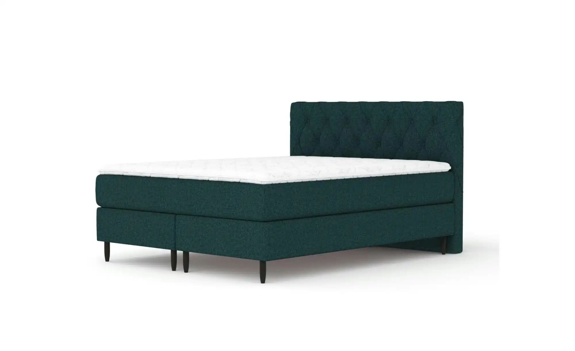 Boxspringbett   ¦ grün ¦ Maße (cm): B: 145 H: 114 Betten > Komfortbetten - günstig online kaufen