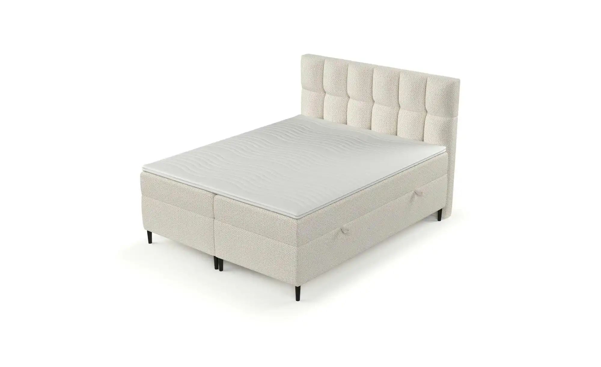 Boxspringbett mit Stauraum   ¦ beige ¦ Maße (cm): B: 162 H: 125 Betten > Ko günstig online kaufen