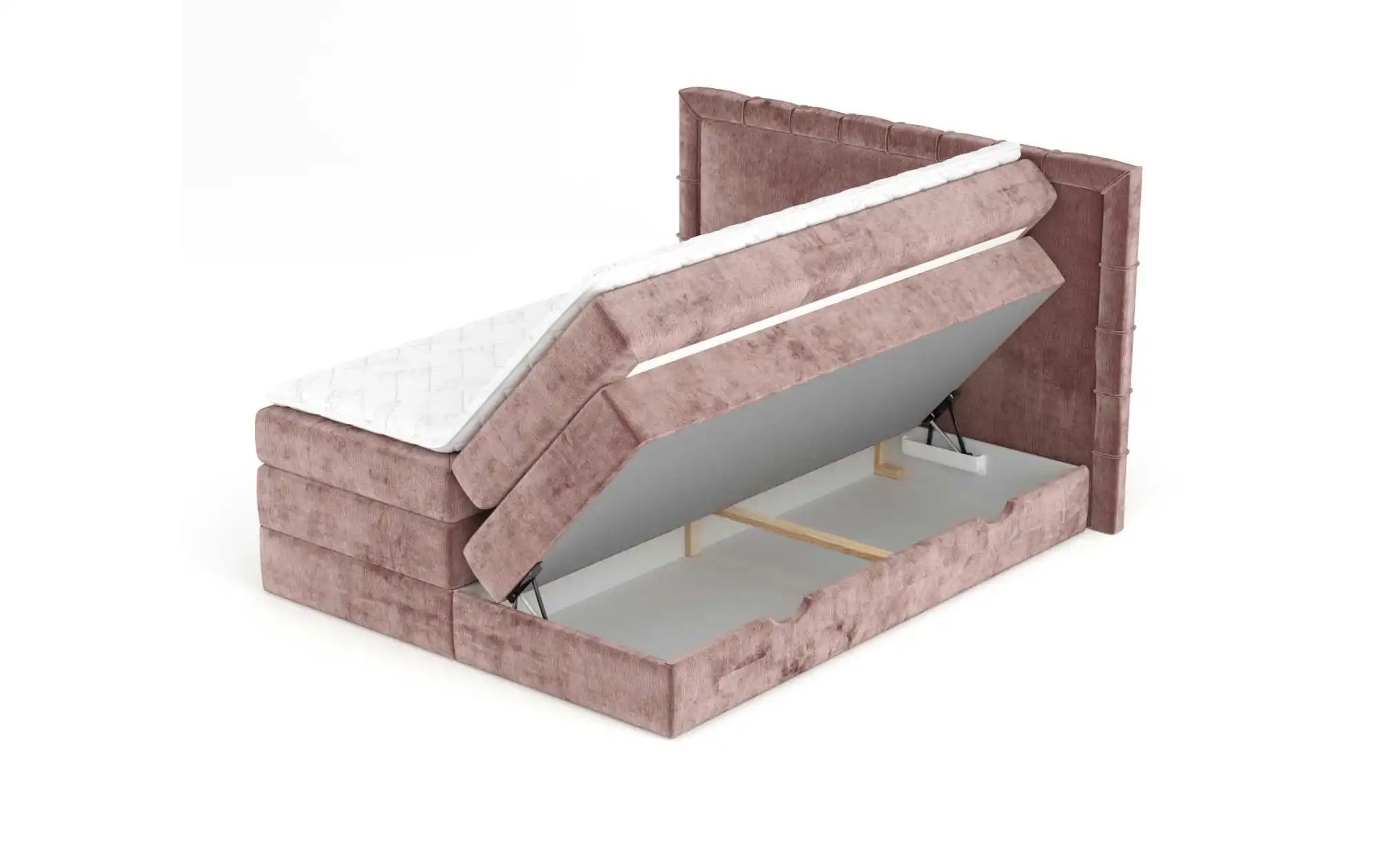 Boxspringbett mit Stauraum   ¦ rosa/pink ¦ Maße (cm): B: 187 H: 123 Betten günstig online kaufen