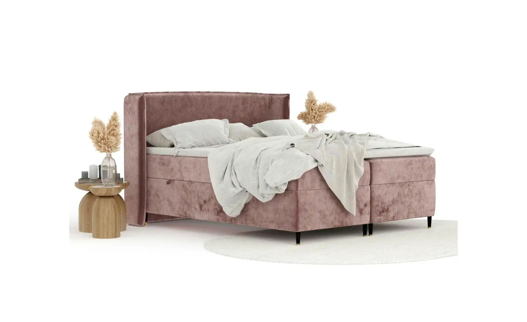 Boxspringbett mit Stauraum   ¦ rosa/pink ¦ Maße (cm): B: 178 H: 117 Betten günstig online kaufen