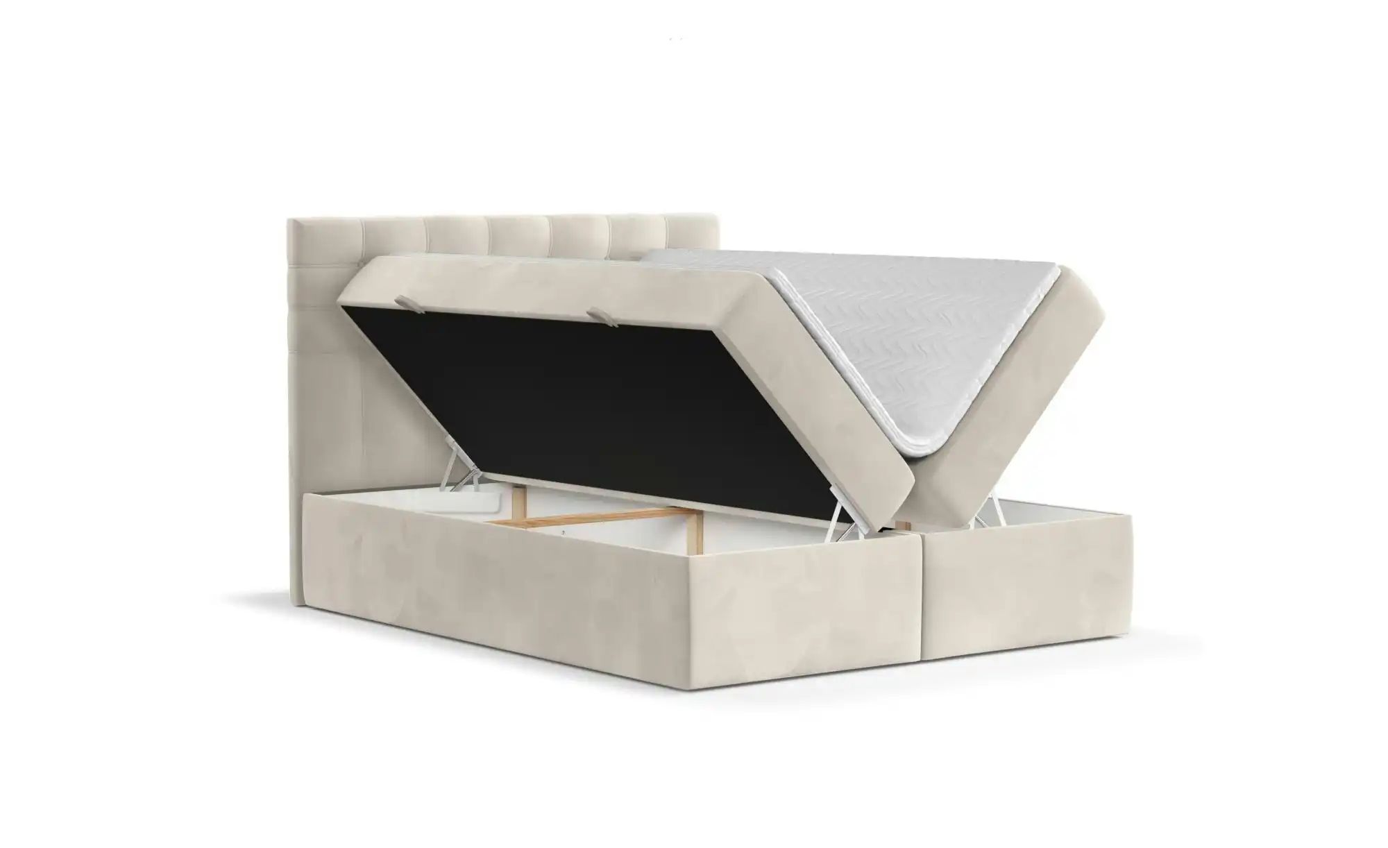 Boxspringbett mit Stauraum   ¦ beige ¦ Maße (cm): B: 182 H: 120 Betten > Ko günstig online kaufen