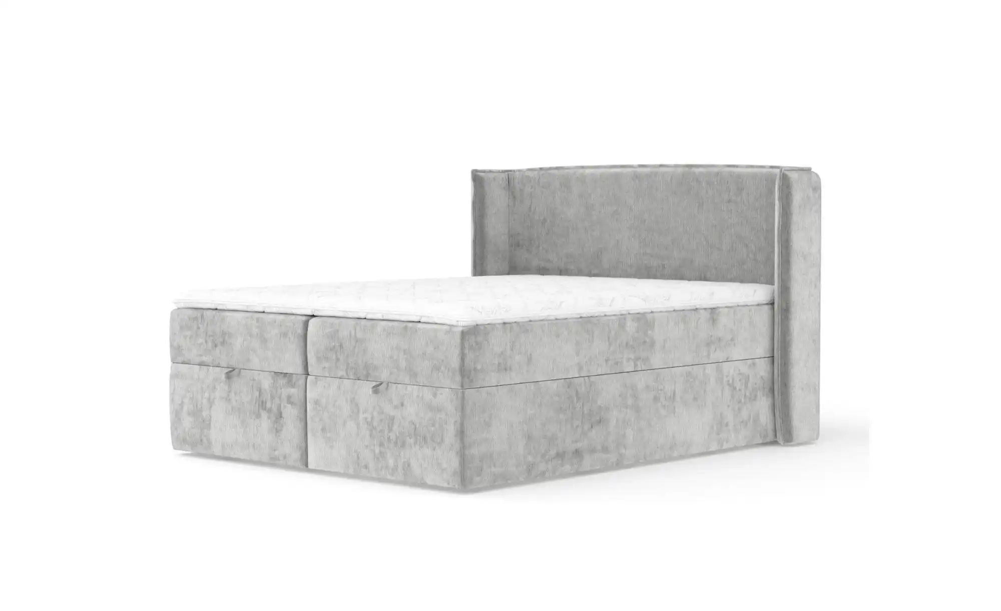 Boxspringbett mit Stauraum   ¦ grau ¦ Maße (cm): B: 158 H: 117 Betten > Kom günstig online kaufen
