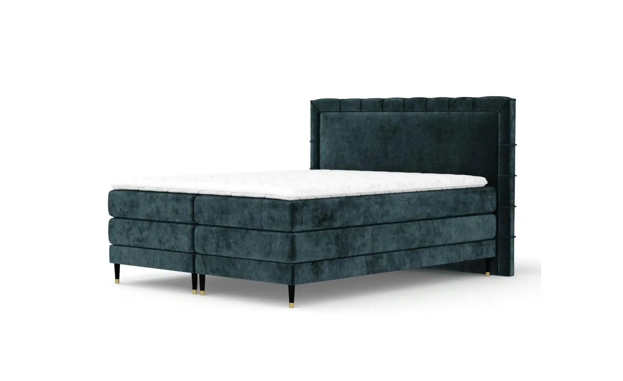Boxspringbett   ¦ türkis/petrol ¦ Maße (cm): B: 227 H: 123 Betten > Komfort günstig online kaufen