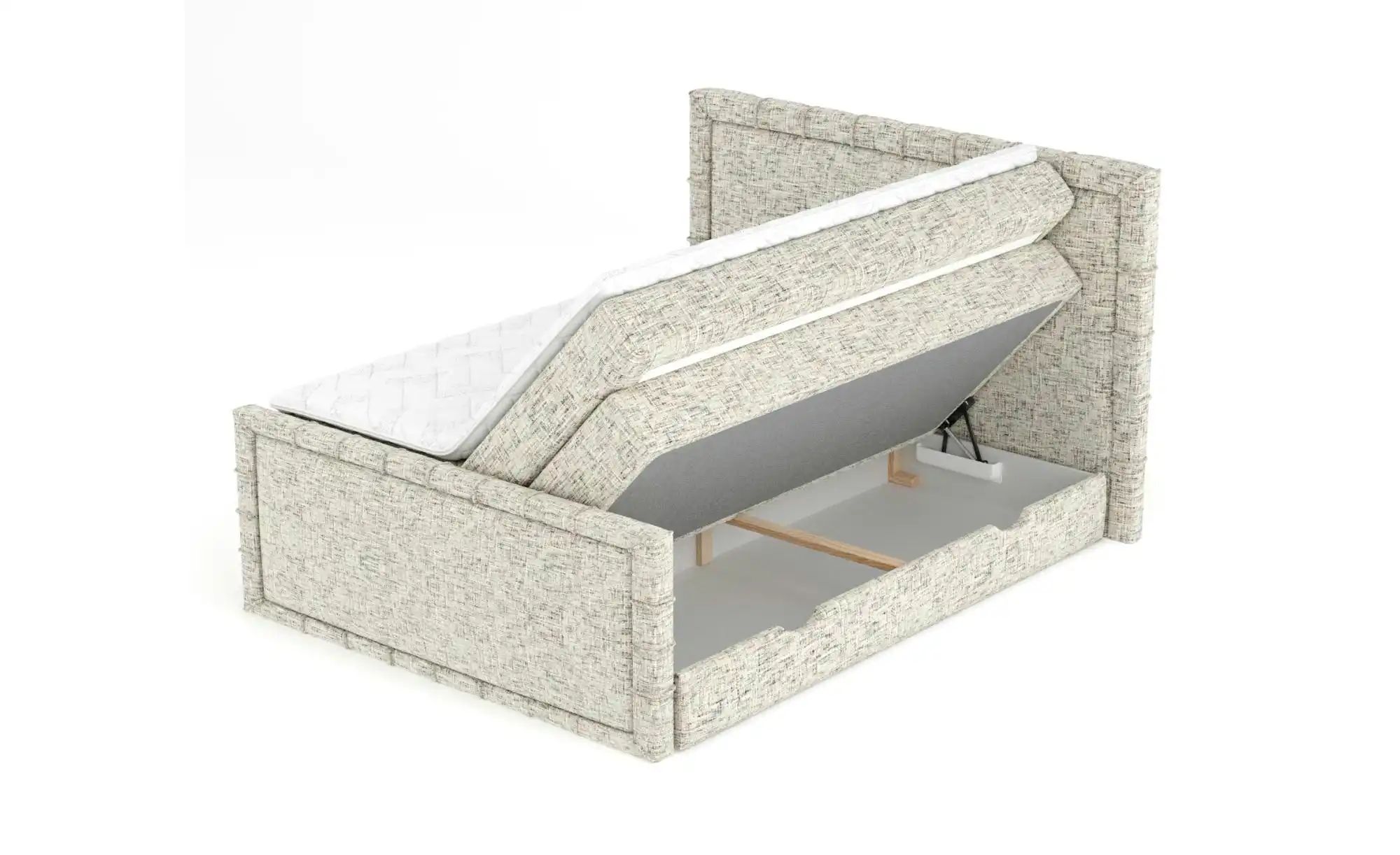 Boxspringbett mit Stauraum   ¦ beige ¦ Maße (cm): B: 187 H: 123 Betten > Ko günstig online kaufen