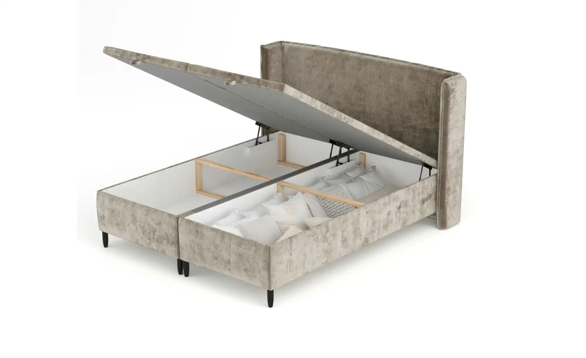 Polsterbett   ¦ beige ¦ Maße (cm): B: 198 H: 117 Betten > Komfortbetten - H günstig online kaufen
