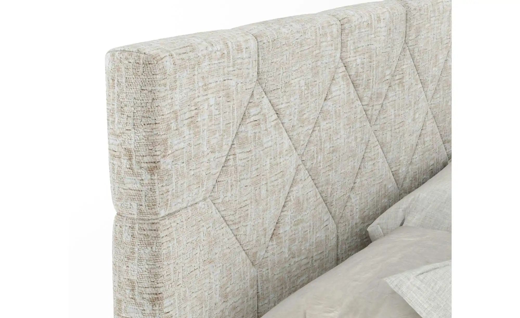 Boxspringbett mit Stauraum   ¦ beige ¦ Maße (cm): B: 222 H: 118 Betten > Ko günstig online kaufen