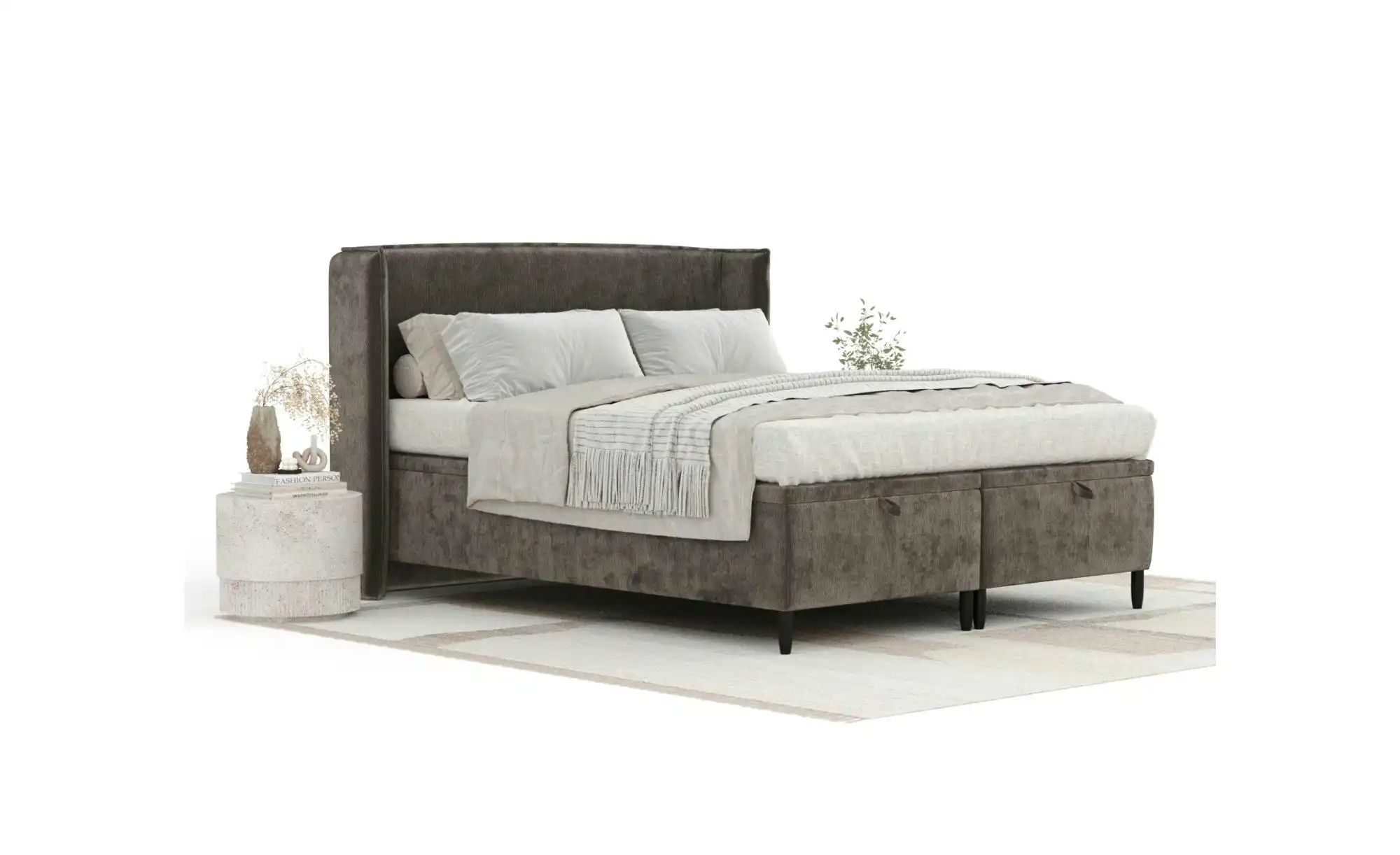 Polsterbett   ¦ braun ¦ Maße (cm): B: 198 H: 117 Betten > Komfortbetten - H günstig online kaufen