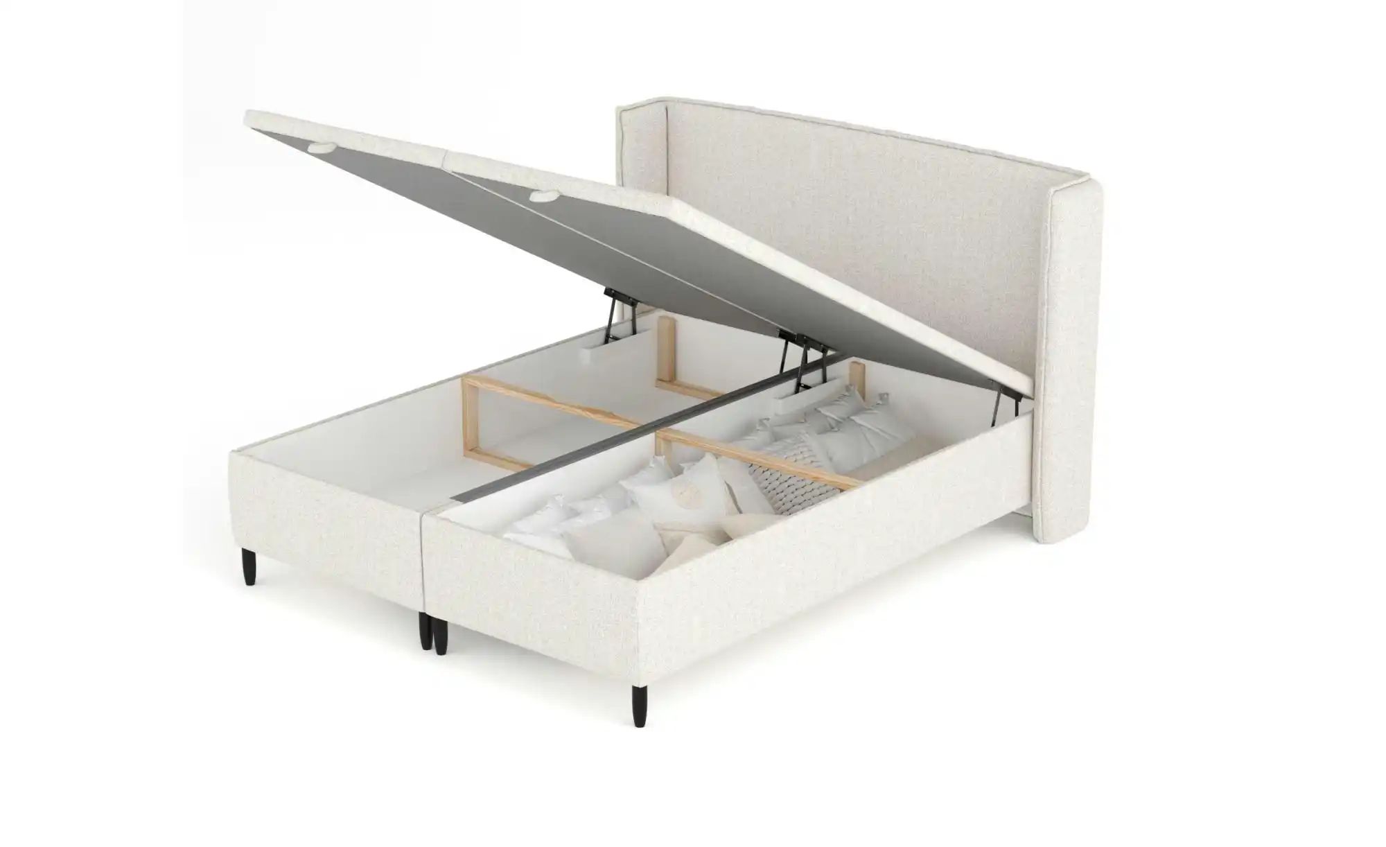 Polsterbett   ¦ beige ¦ Maße (cm): B: 218 H: 117 Betten > Komfortbetten - H günstig online kaufen
