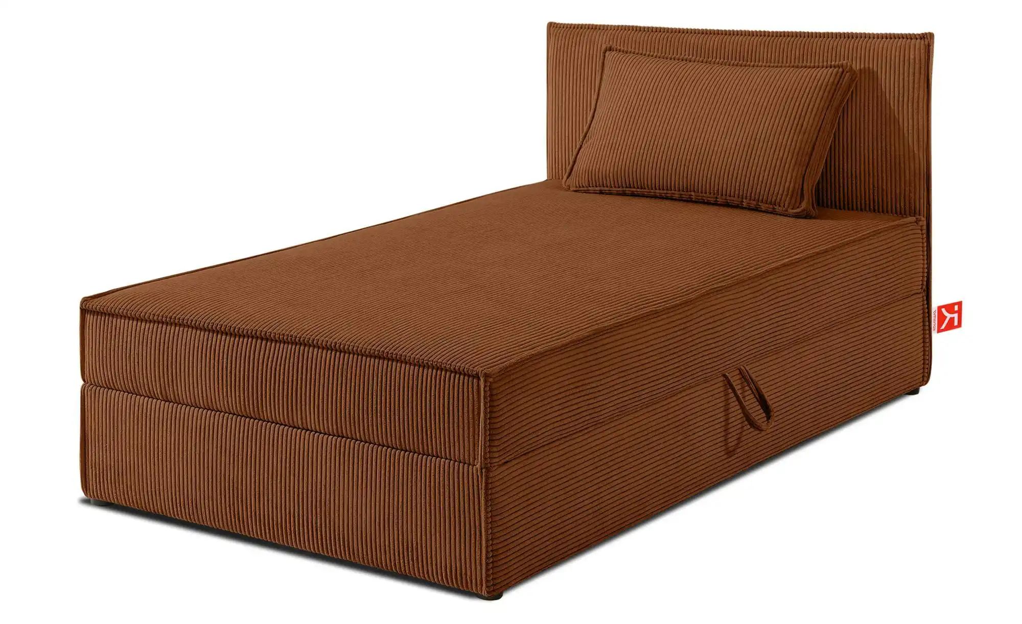 KONSIMO Boxbett mit Stauraum  H2 Roti ¦ orange ¦ Maße (cm): B: 105 H: 89 Be günstig online kaufen