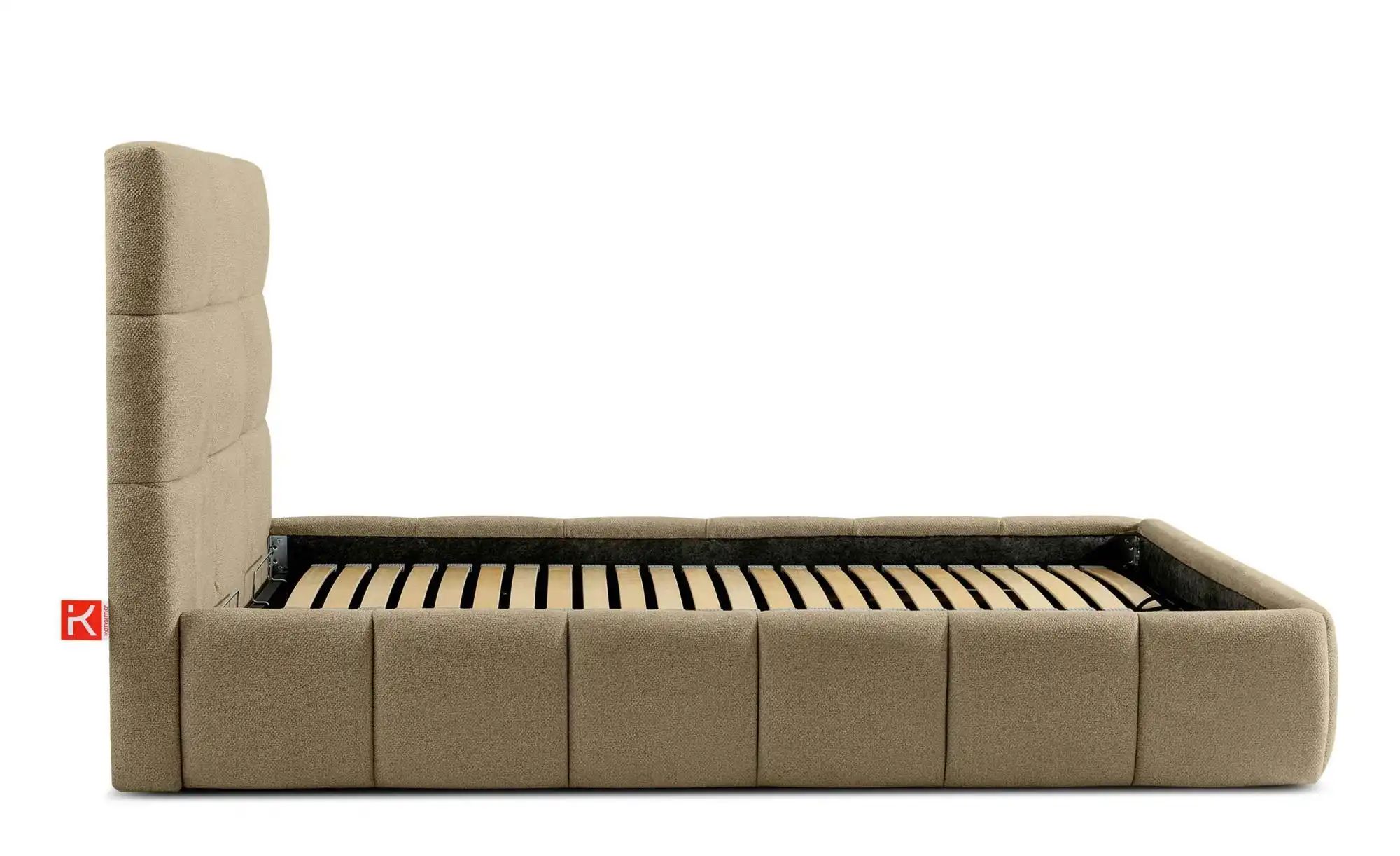 KONSIMO Polsterbett  Altos ¦ beige ¦ Maße (cm): B: 136 H: 115 Betten > Pols günstig online kaufen